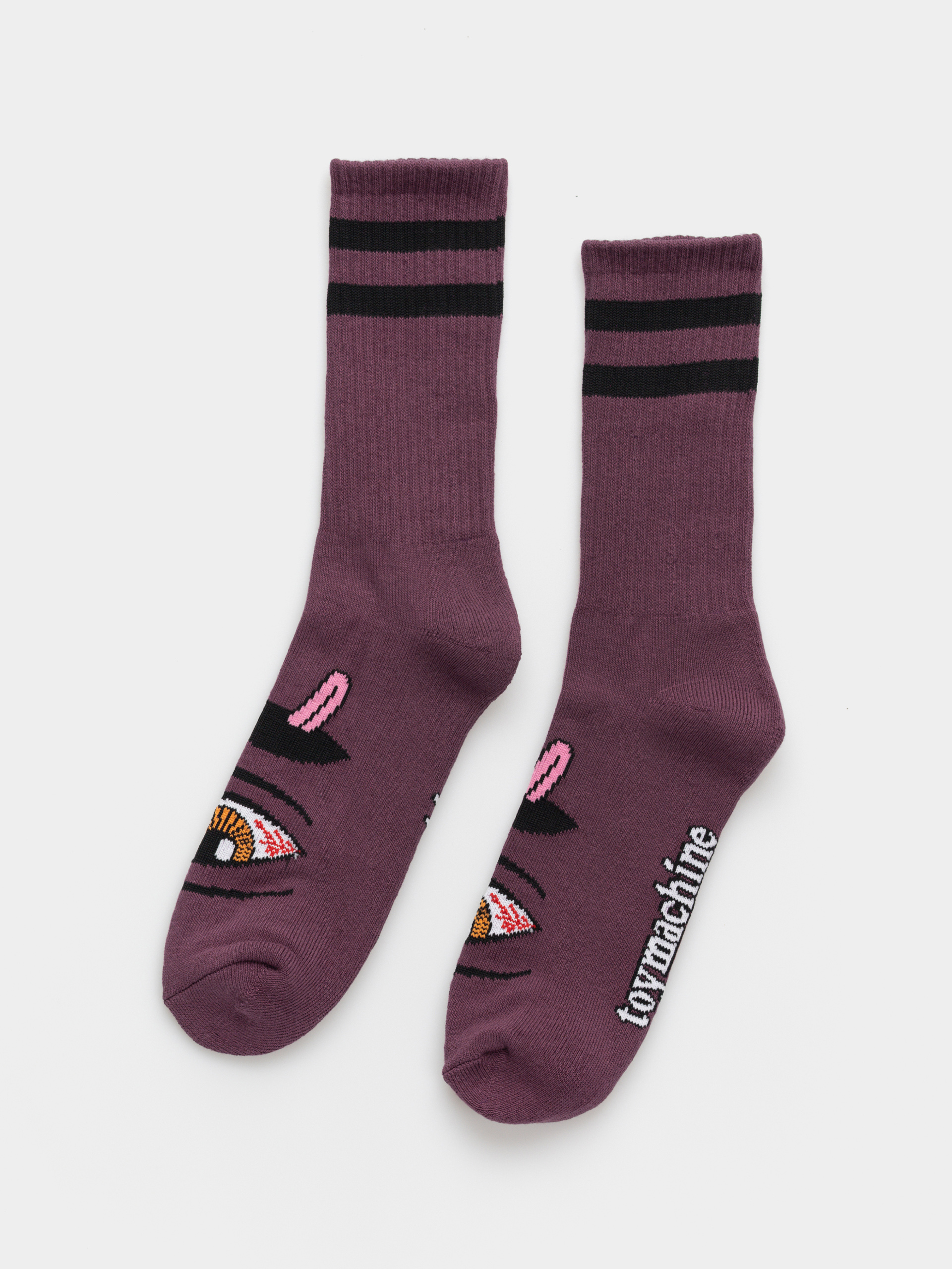 Toy Machine Bloodshoot Eye Socks (eggplant)