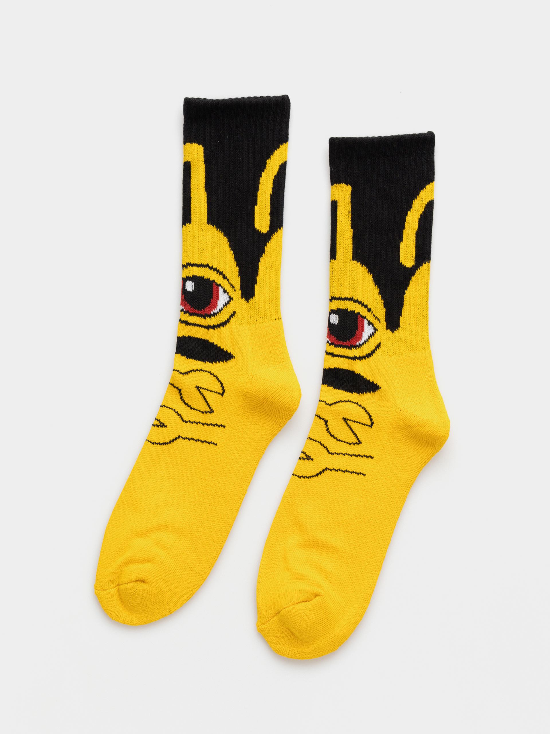 Toy Machine Sect Hug Socks (yellow)