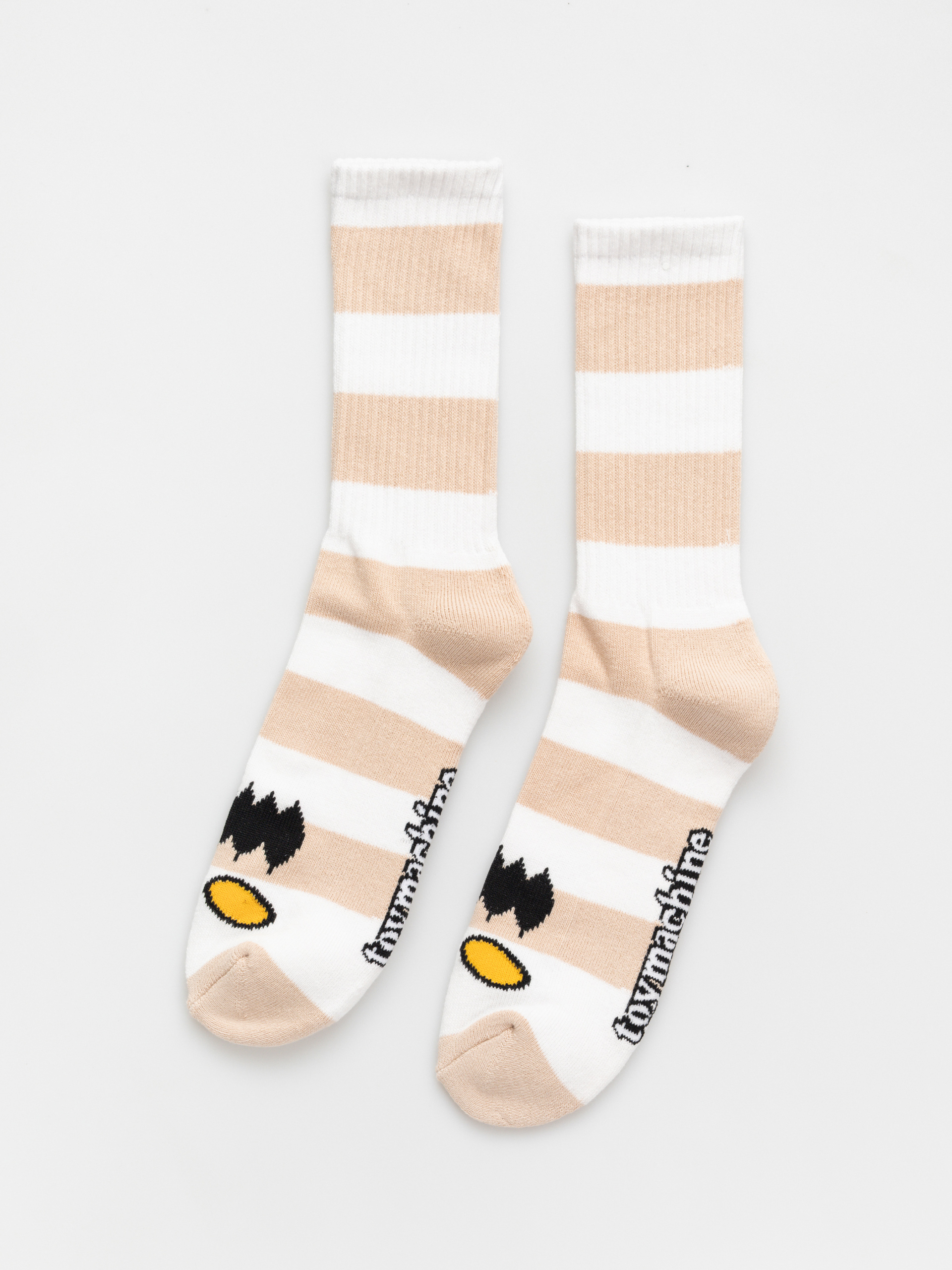 Toy Machine Monster Big Stripe Socks (tan)