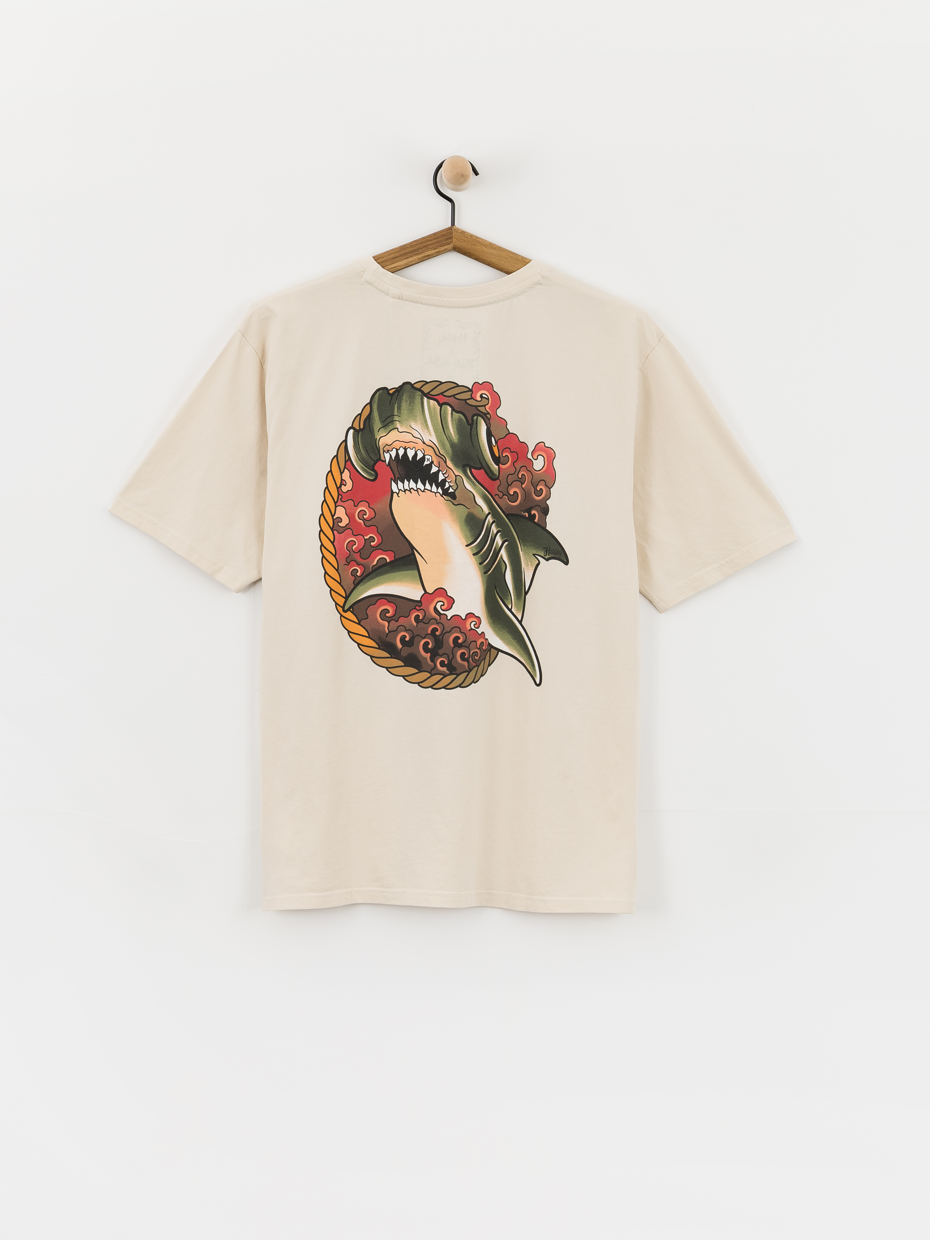 Hurley Tattoo Trudy Shark T-Shirt (bone)