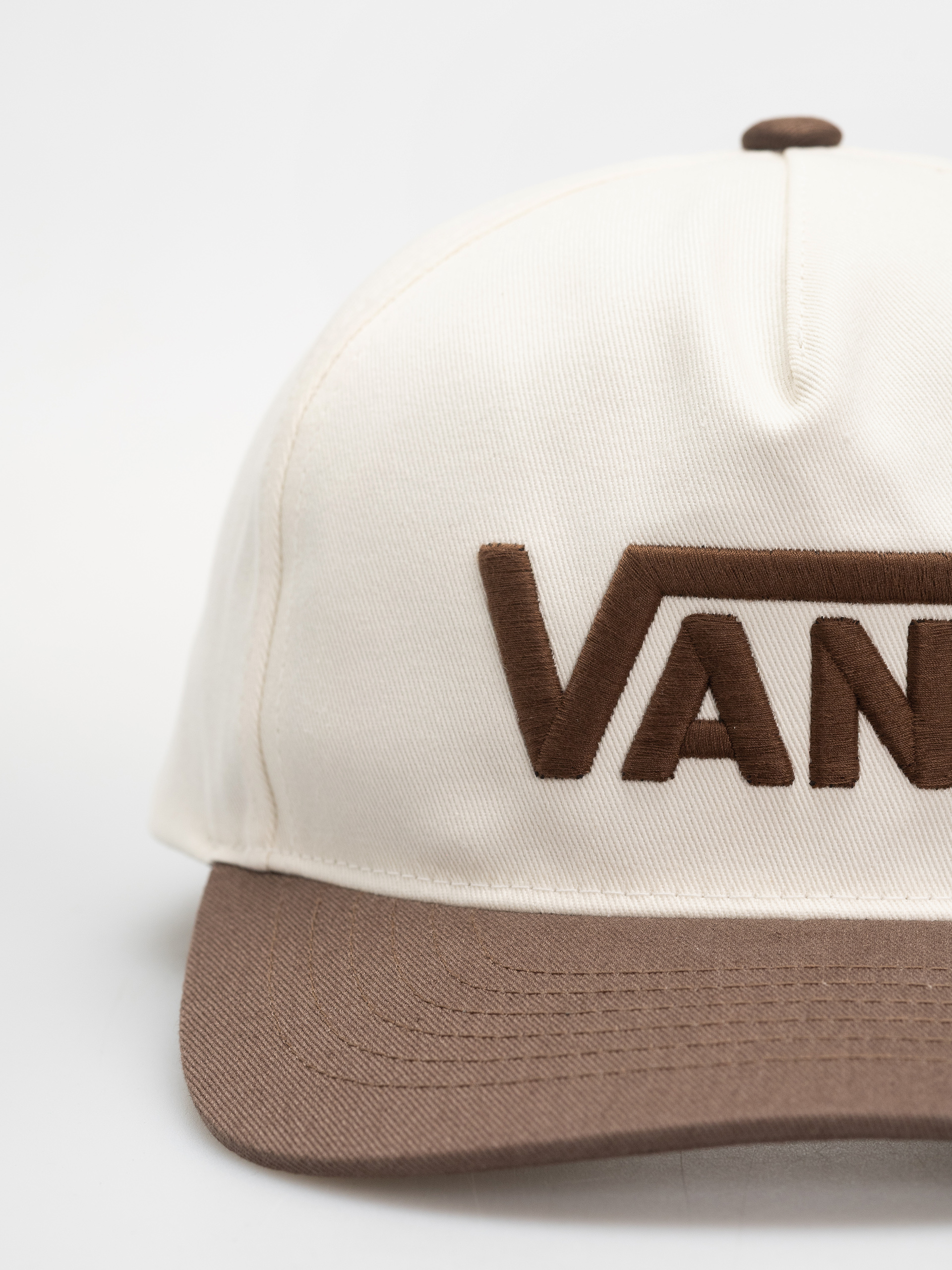 Vans Drop V Logo Snapback Cap - brown, beige (vintage cocoa)