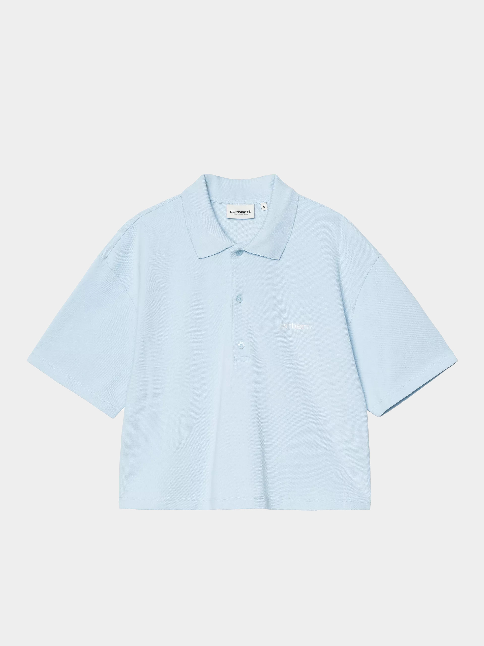 Carhartt WIP T-Shirt Script Polo Wmn (icaria/white)