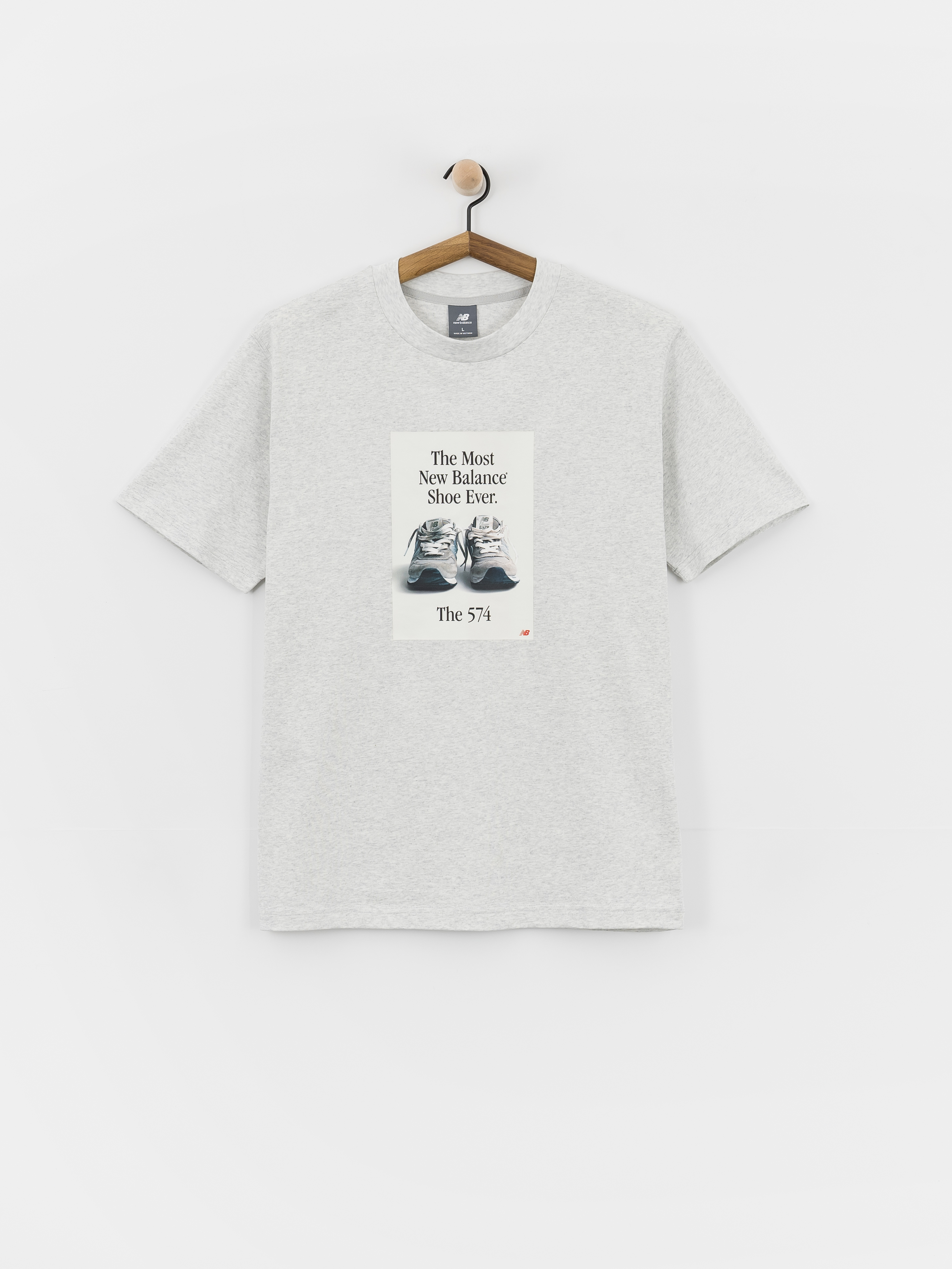 New Balance 574 Ad T-Shirt (ash heather)