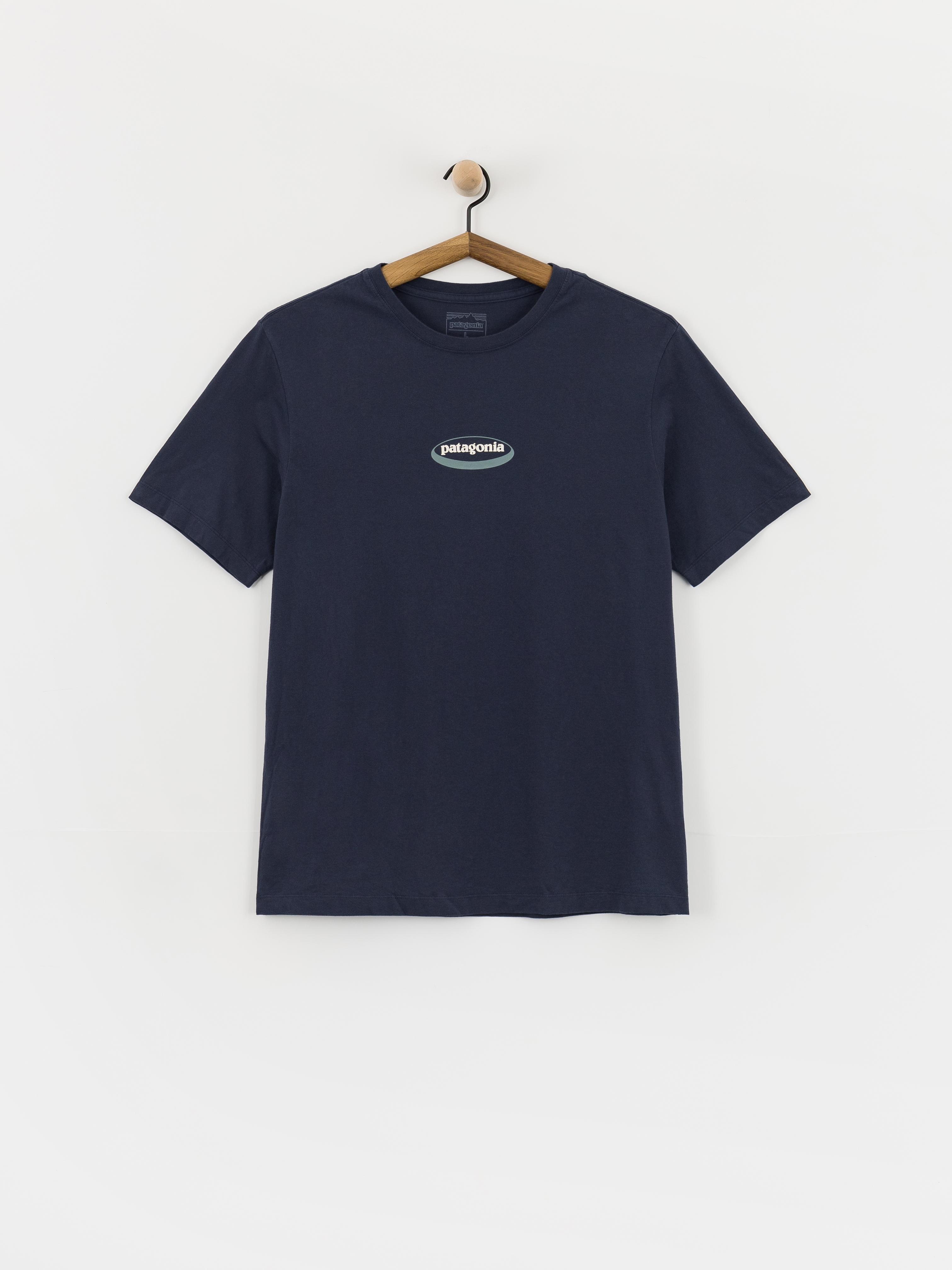 patagonia Shop Shirt M Navy 半袖ワークシャツ Patagonia 95 Oval Logo T-Shirt - navy blue (new navy/kaleido)