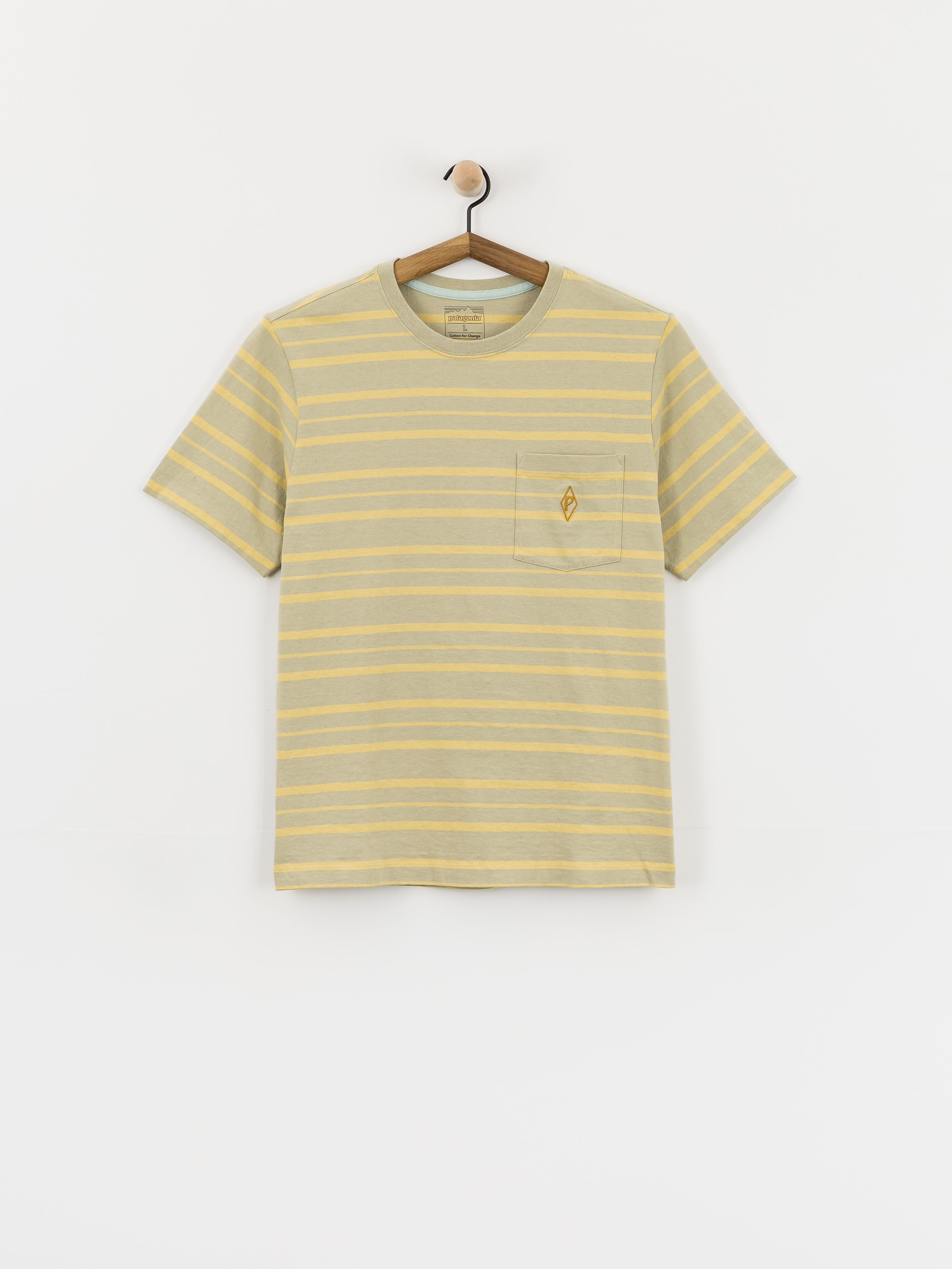 Patagonia Midweight Water People Mark Pocket T-Shirt (steep face/weathered stone)