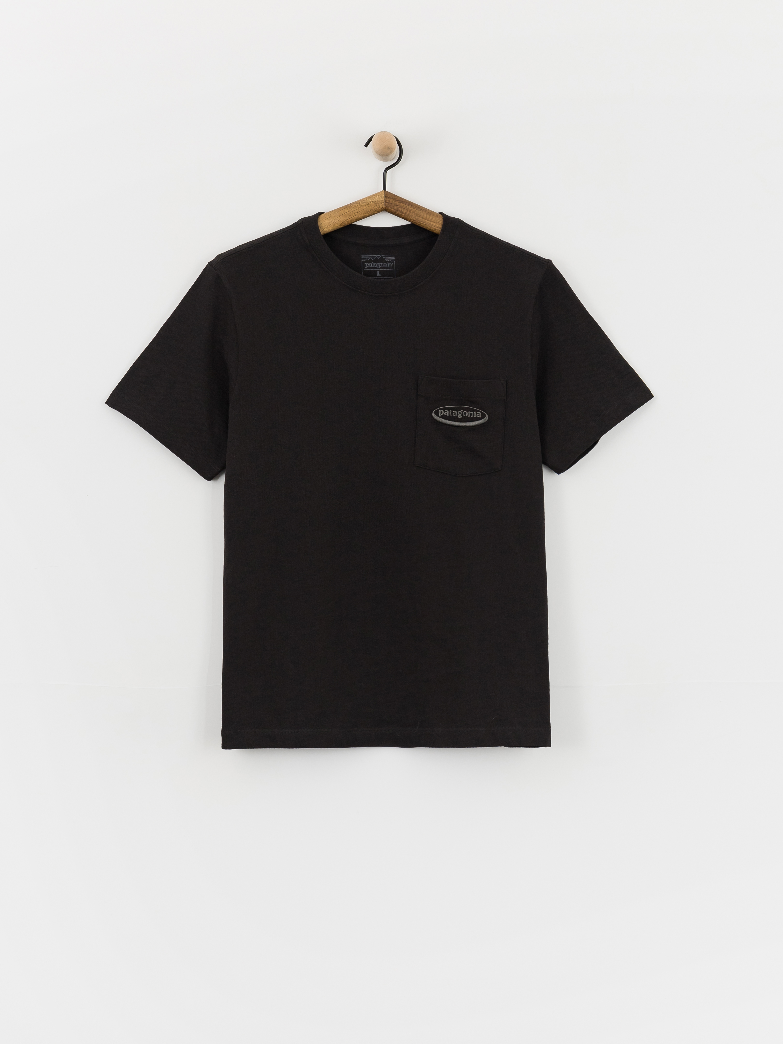 Patagonia Midweight '95 Oval Logo Pocket T-Shirt (black)