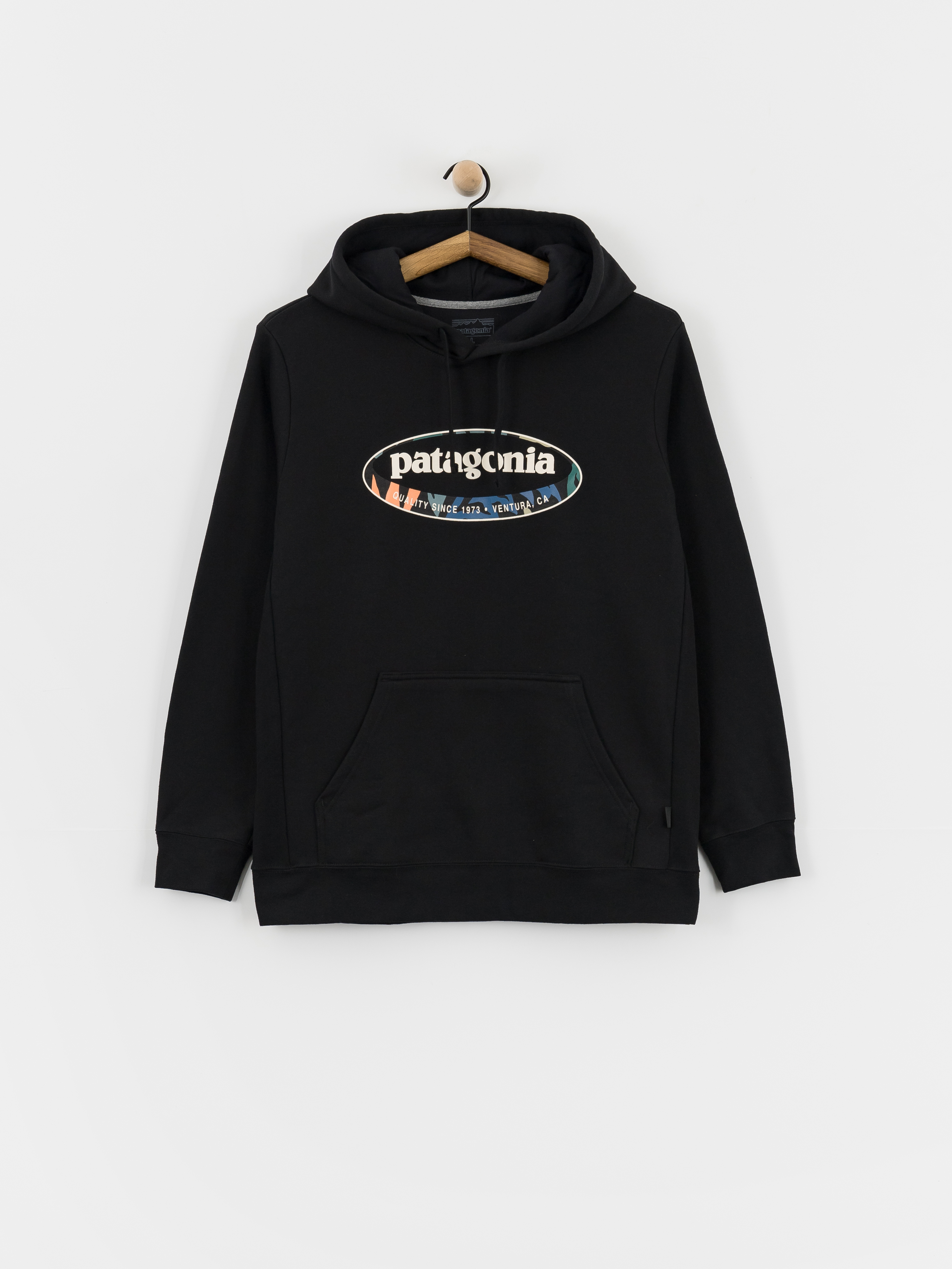 Patagonia 95 Oval Logo Uprisal HD Hoodie - black (black/kaleido)