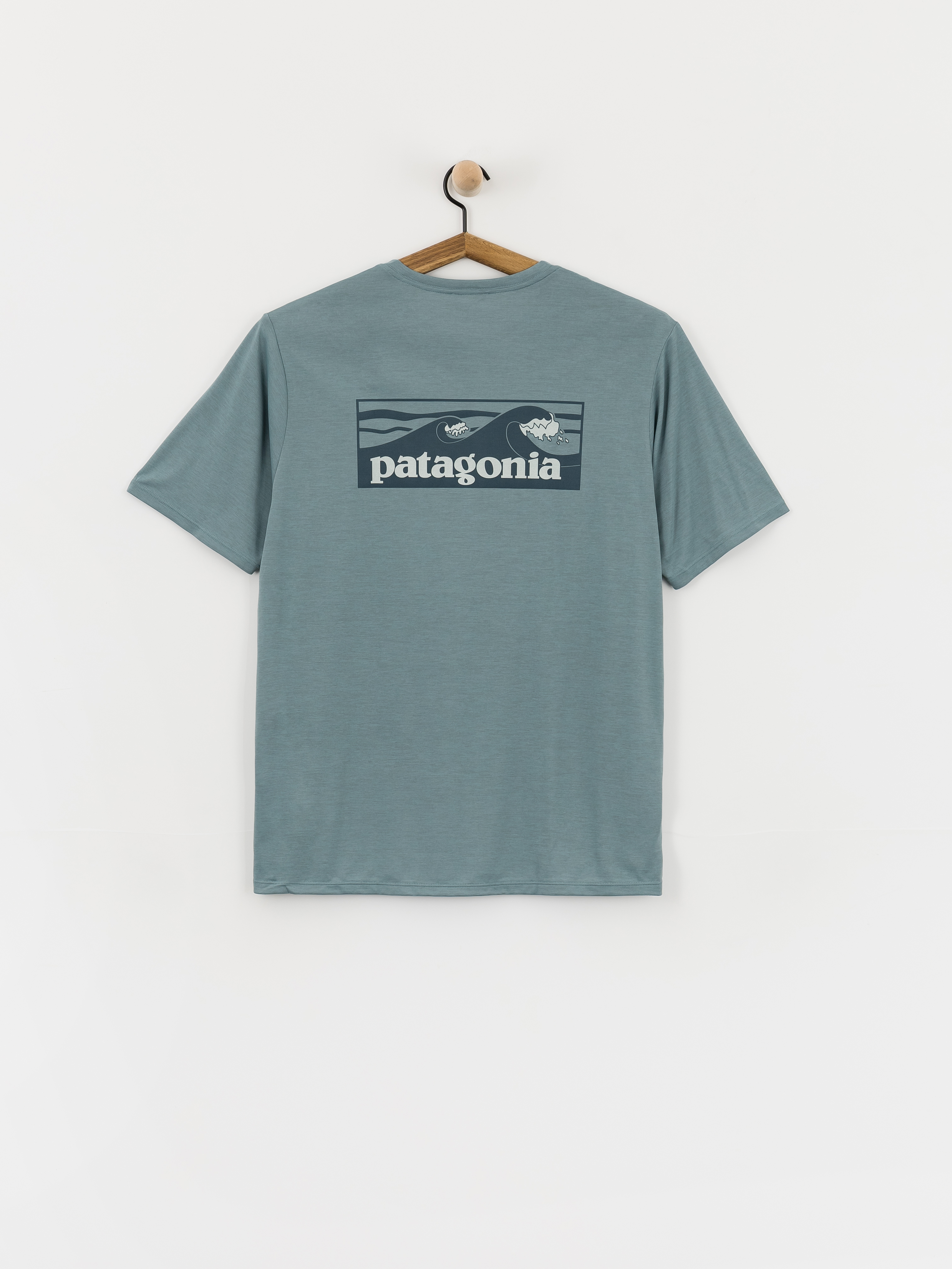 Patagonia Capilene Cool Boardshort Logo T-Shirt (blue sage/light blue sage)