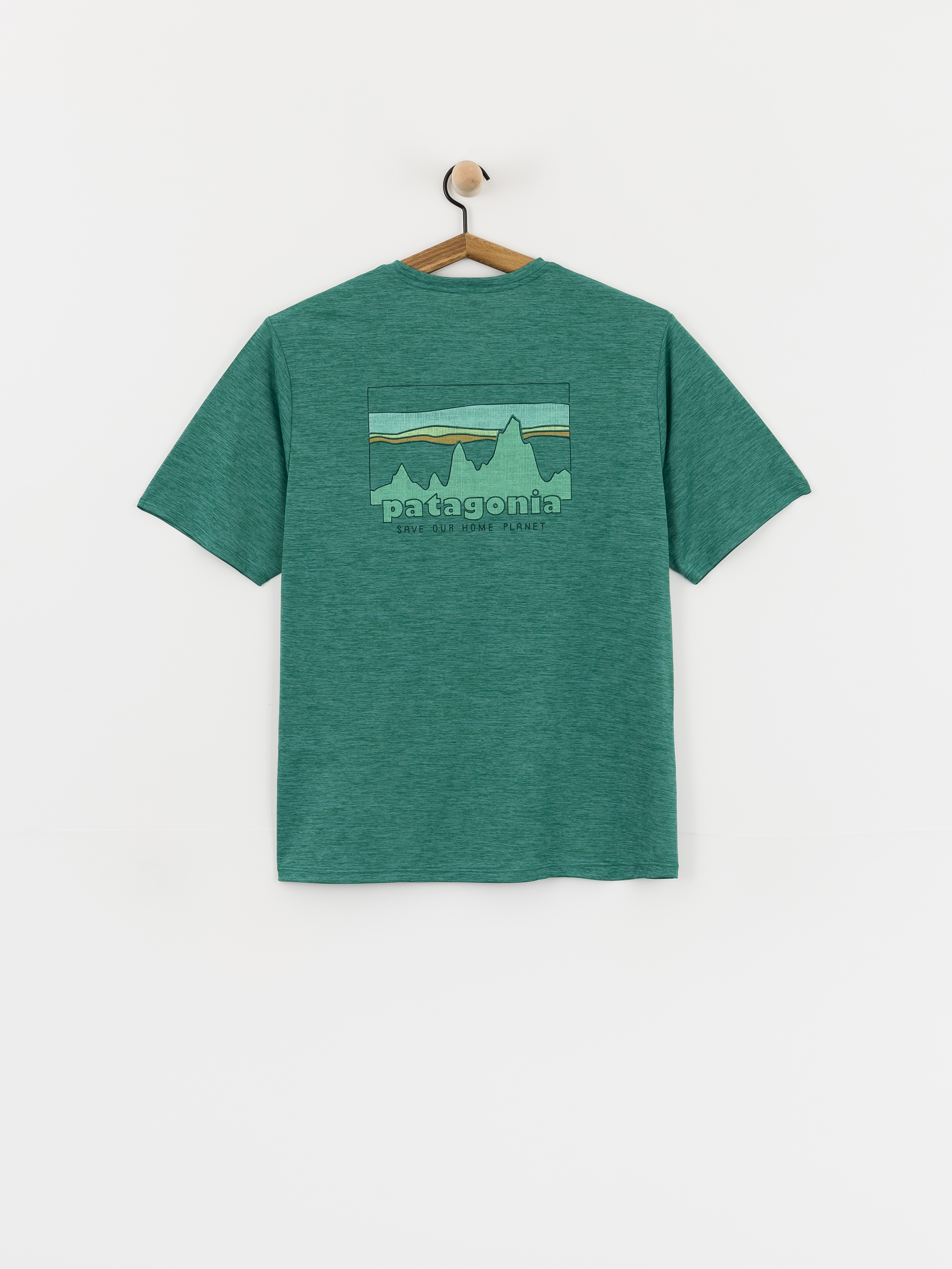 Patagonia Capilene Cool '73 Skyline T-Shirt (gem green/light gem green)