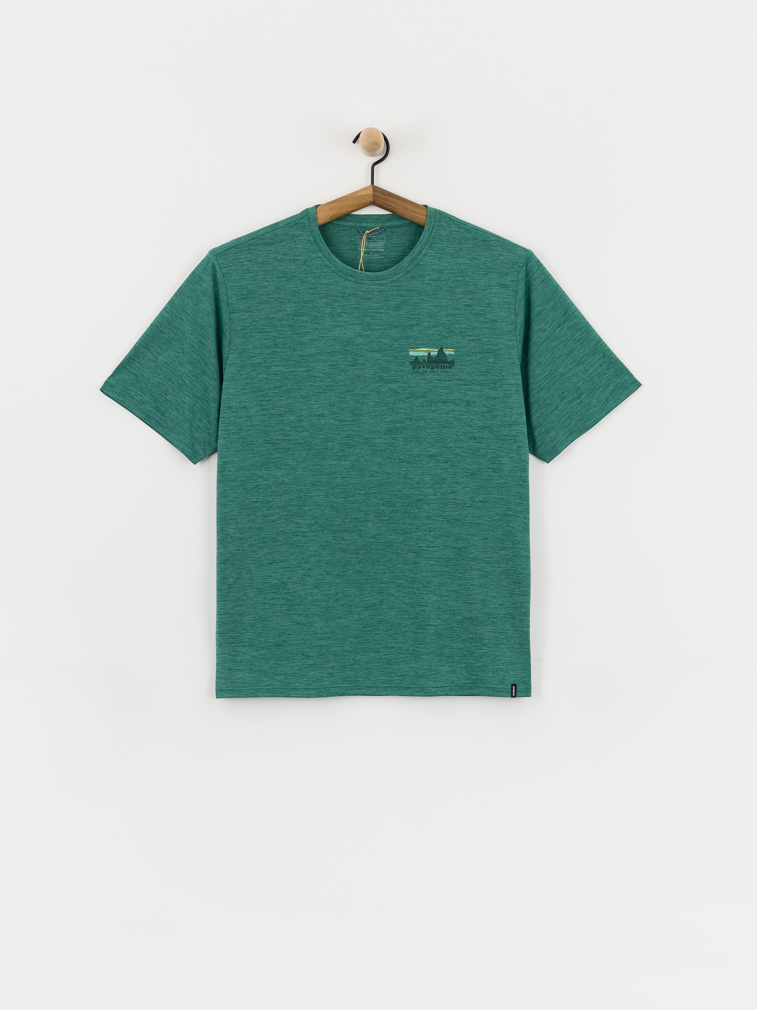 Patagonia Capilene Cool '73 Skyline T-Shirt (gem green/light gem green)