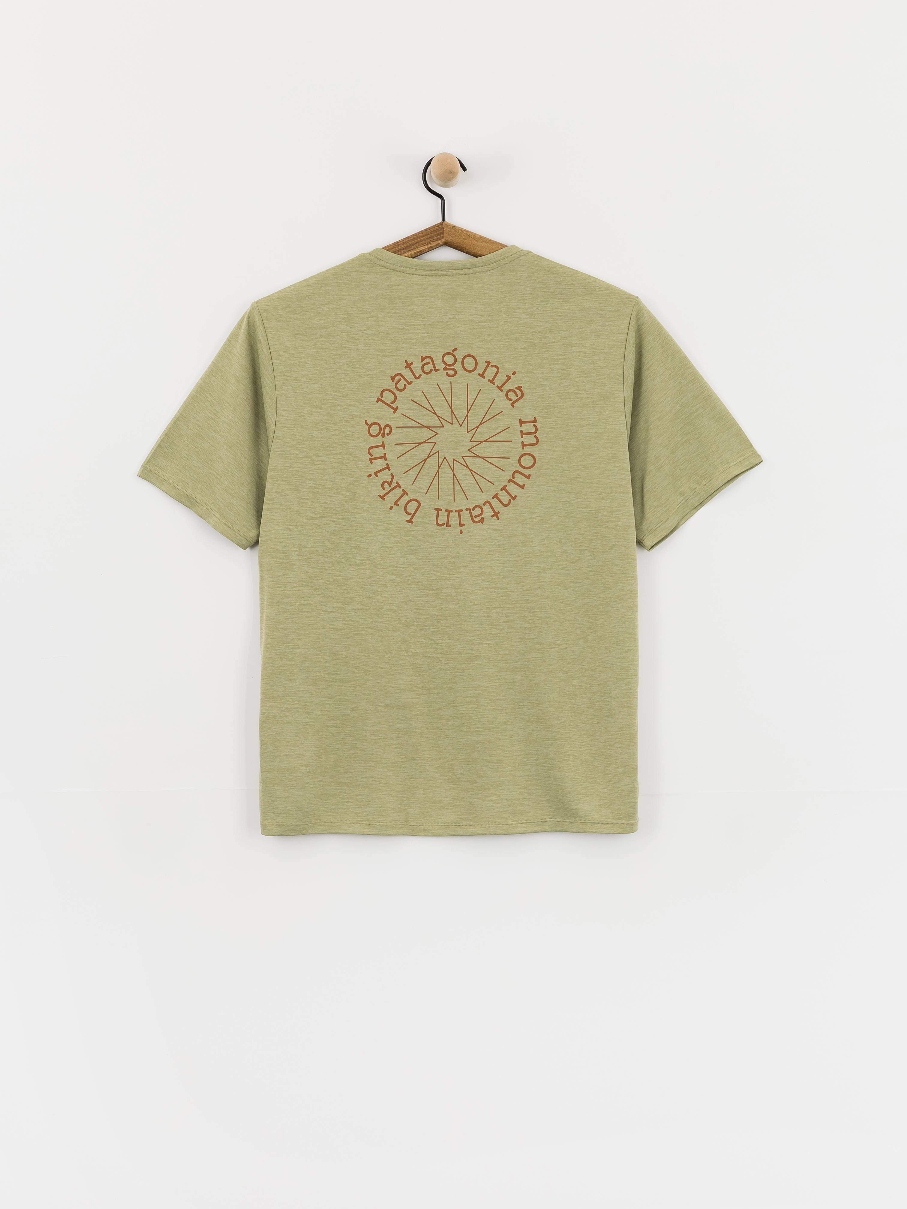 Patagonia Capilene Cool Spoke Stencil T-Shirt (gumtree green/light gumtree green)