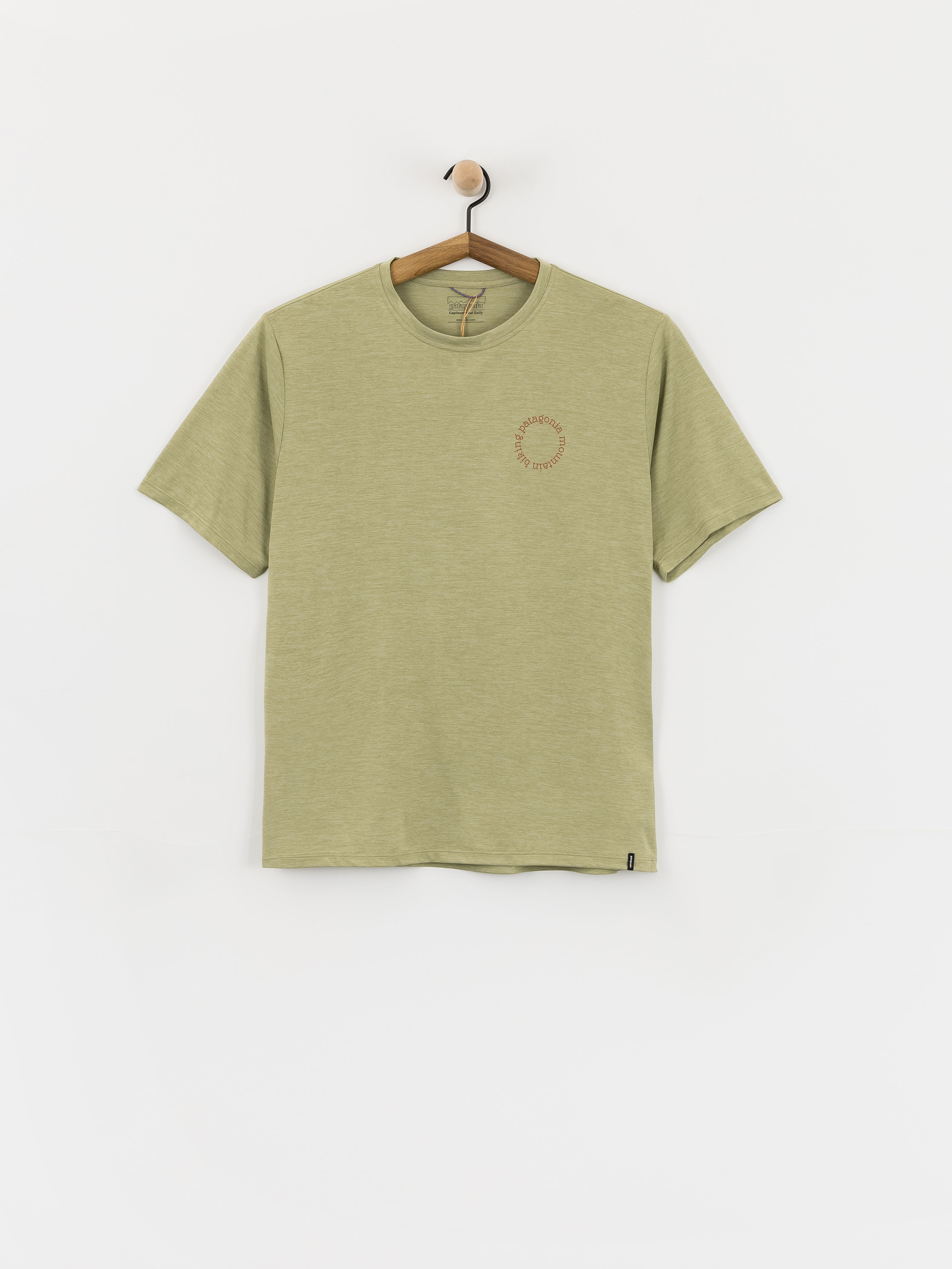 Patagonia Capilene Cool Spoke Stencil T-Shirt (gumtree green/light gumtree green)