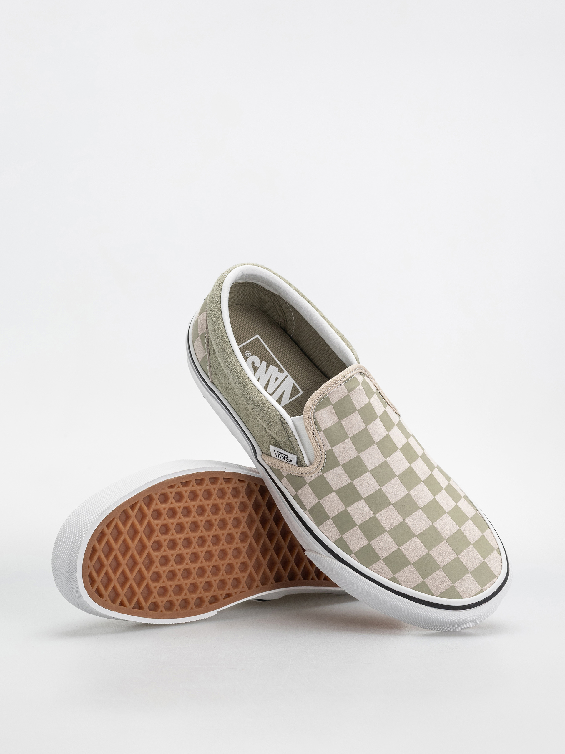 Vans Classic Slip On Shoes (soft sage)