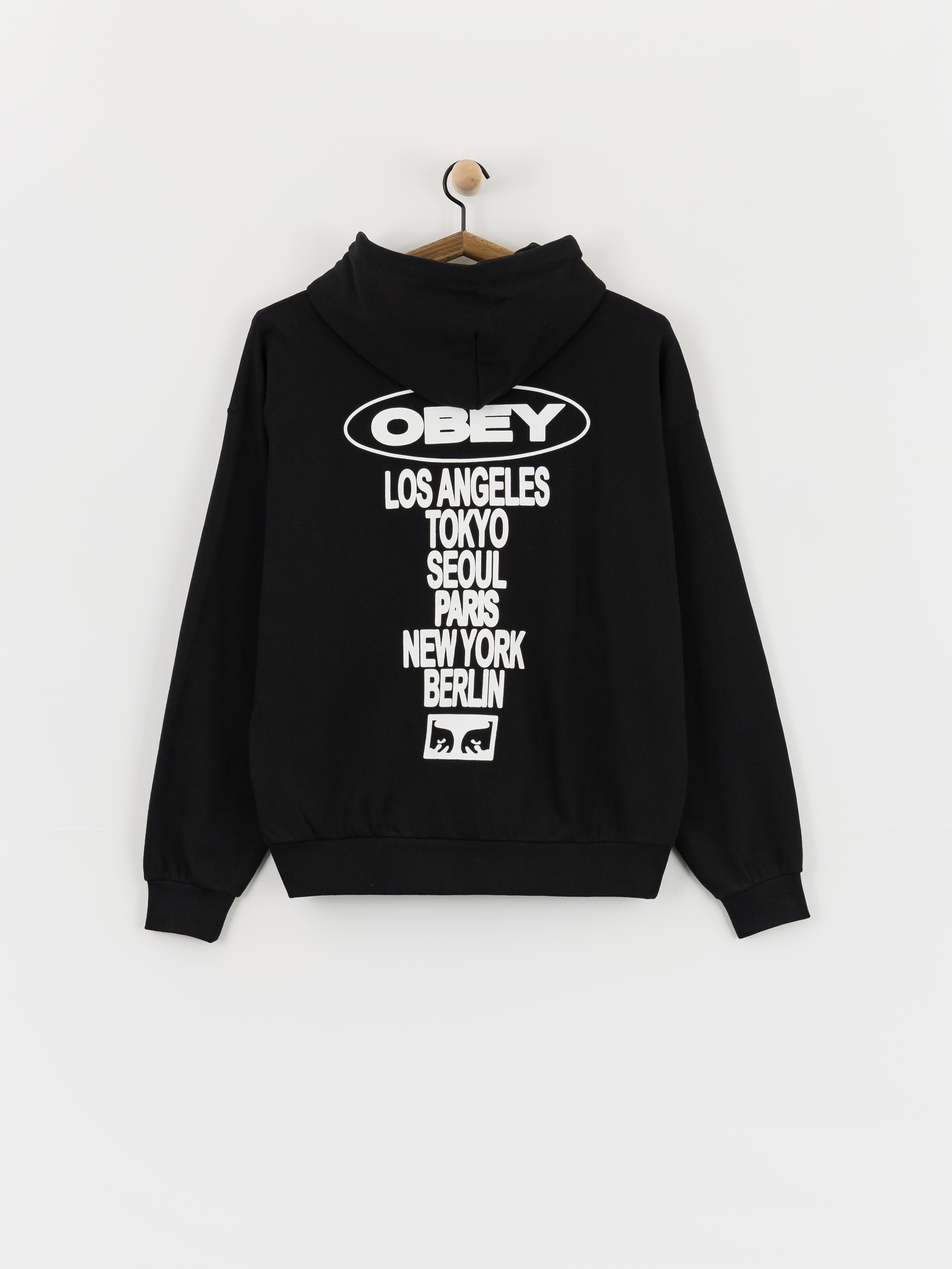 OBEY Oval Cities HD Hoodie (black)