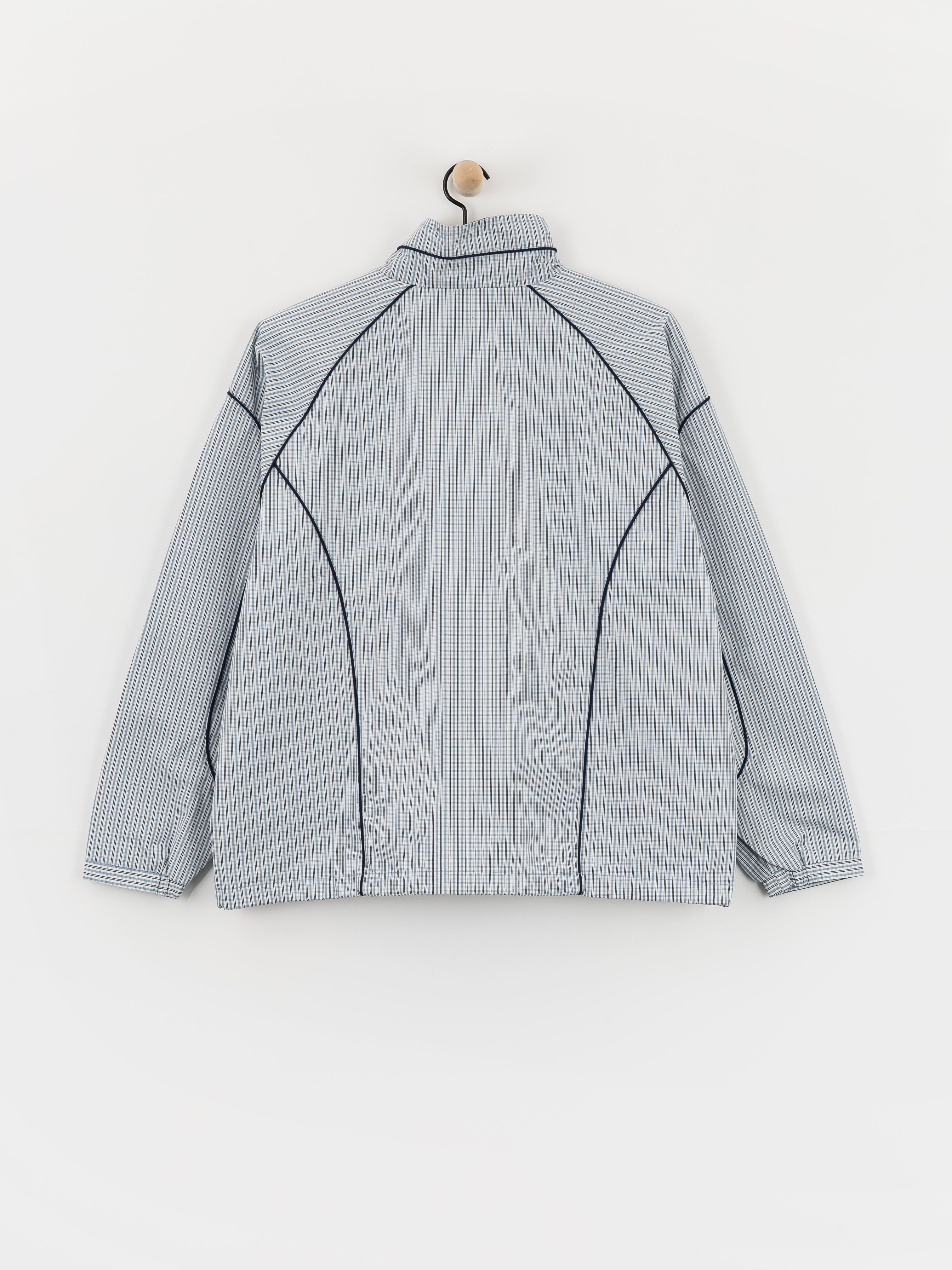 OBEY Practice Windbreaker Jacket - blue (plaid multi)