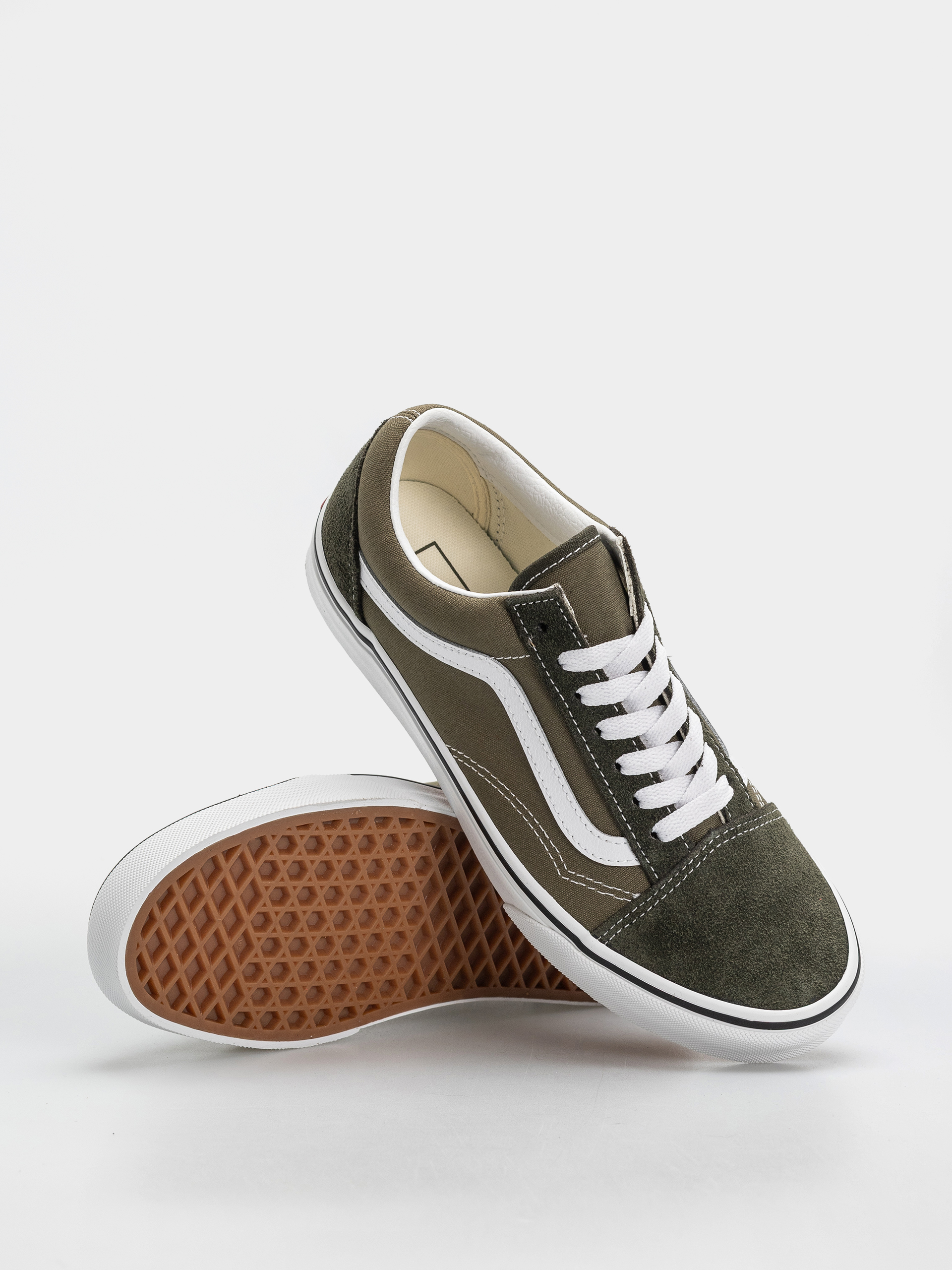 Vans Old Skool Schuhe (2 tone obsidian fern)