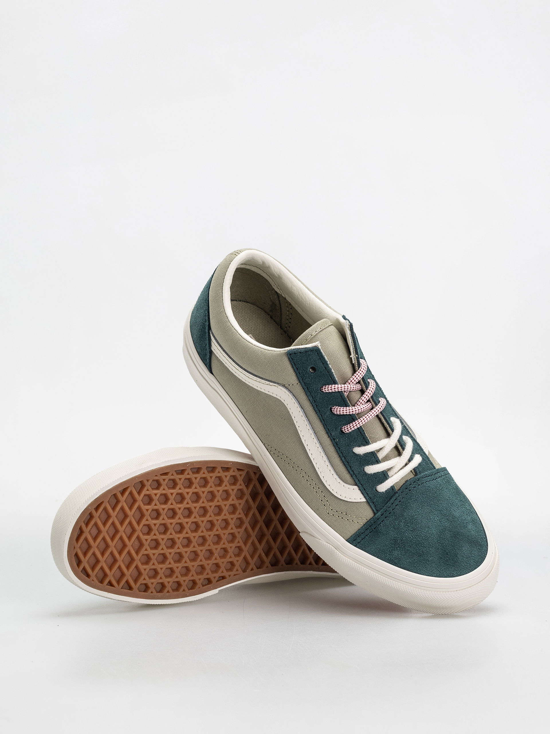Vans Old Skool Shoes (pink/green)