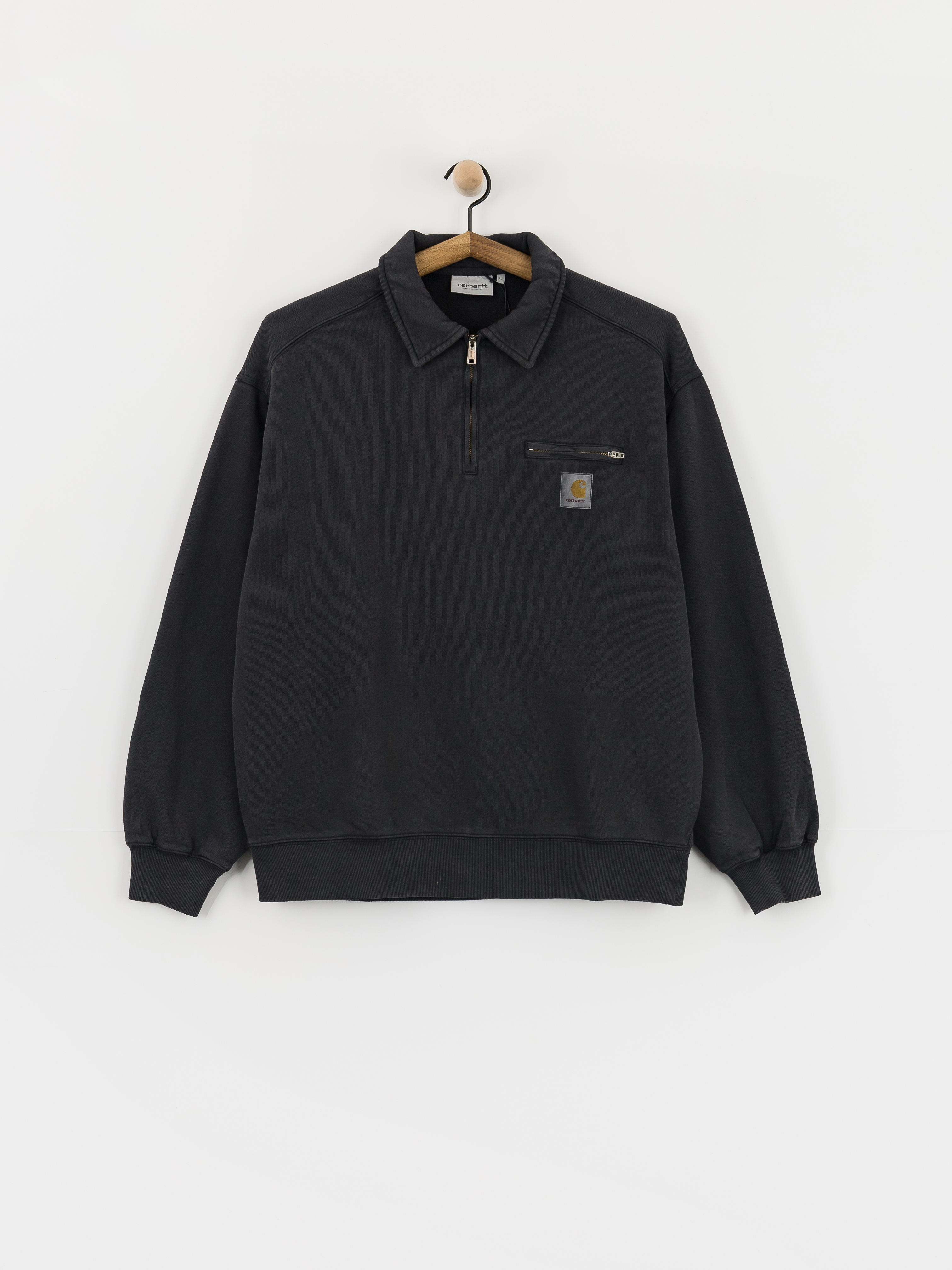 Carhartt WIP Half Zip Detroit Sweatshirt (black)