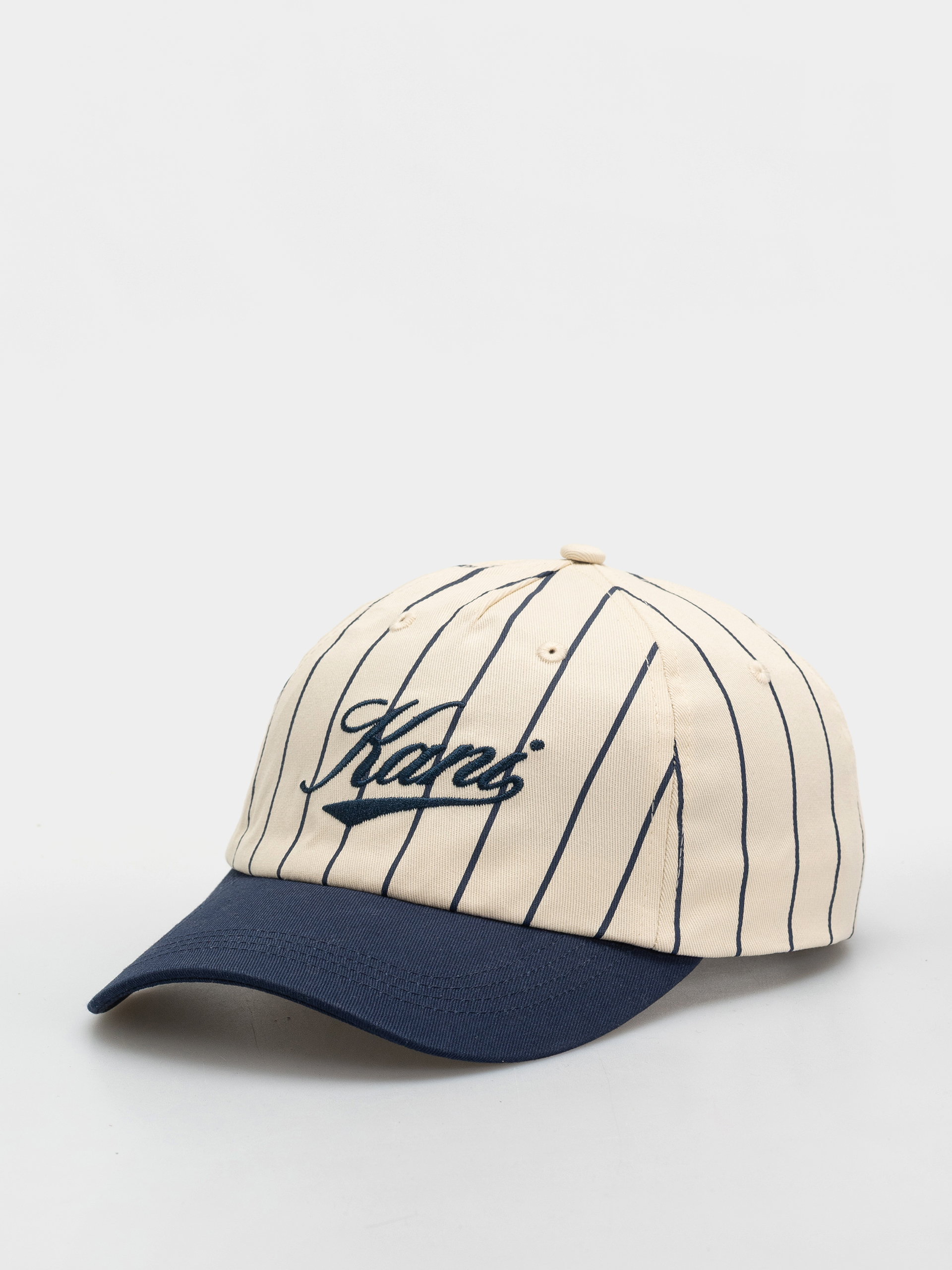 Karl Kani Cursive Varsity Pinstripe Baseball Cap