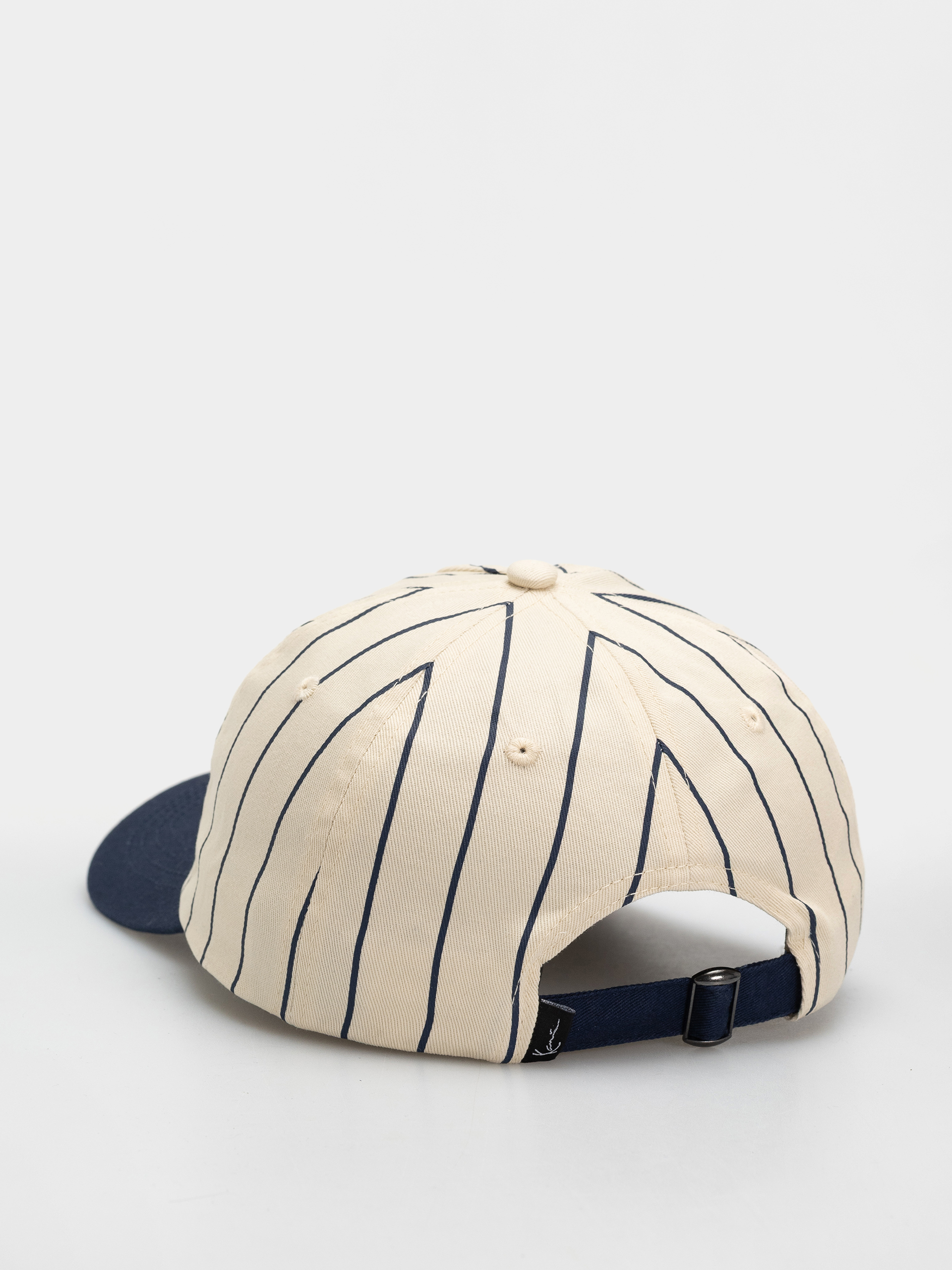 Karl Kani Cursive Varsity Pinstripe Baseball Cap (white)