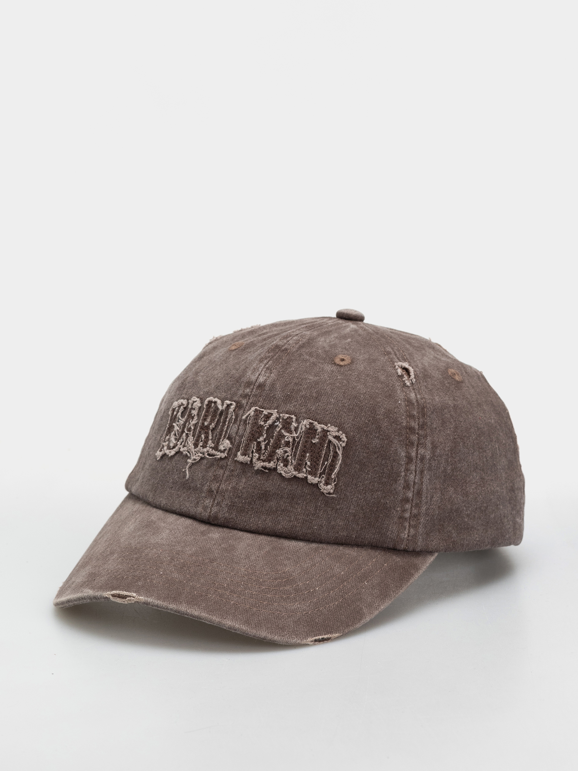 Karl Kani Heritage Distressed Twill Baseball Cap (brown)