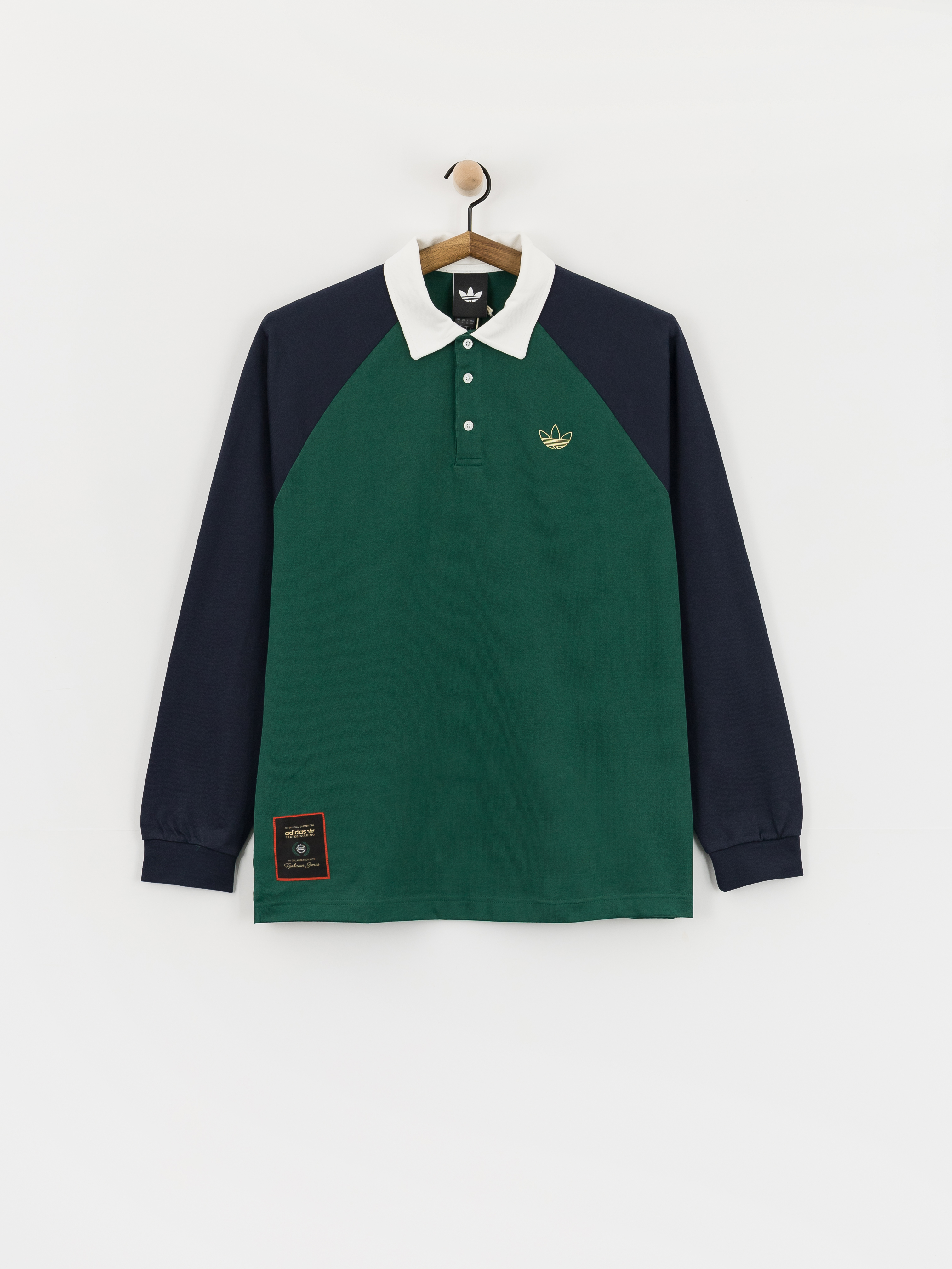 adidas Tyshawn Rugby Longsleeve (cgreen/legink)