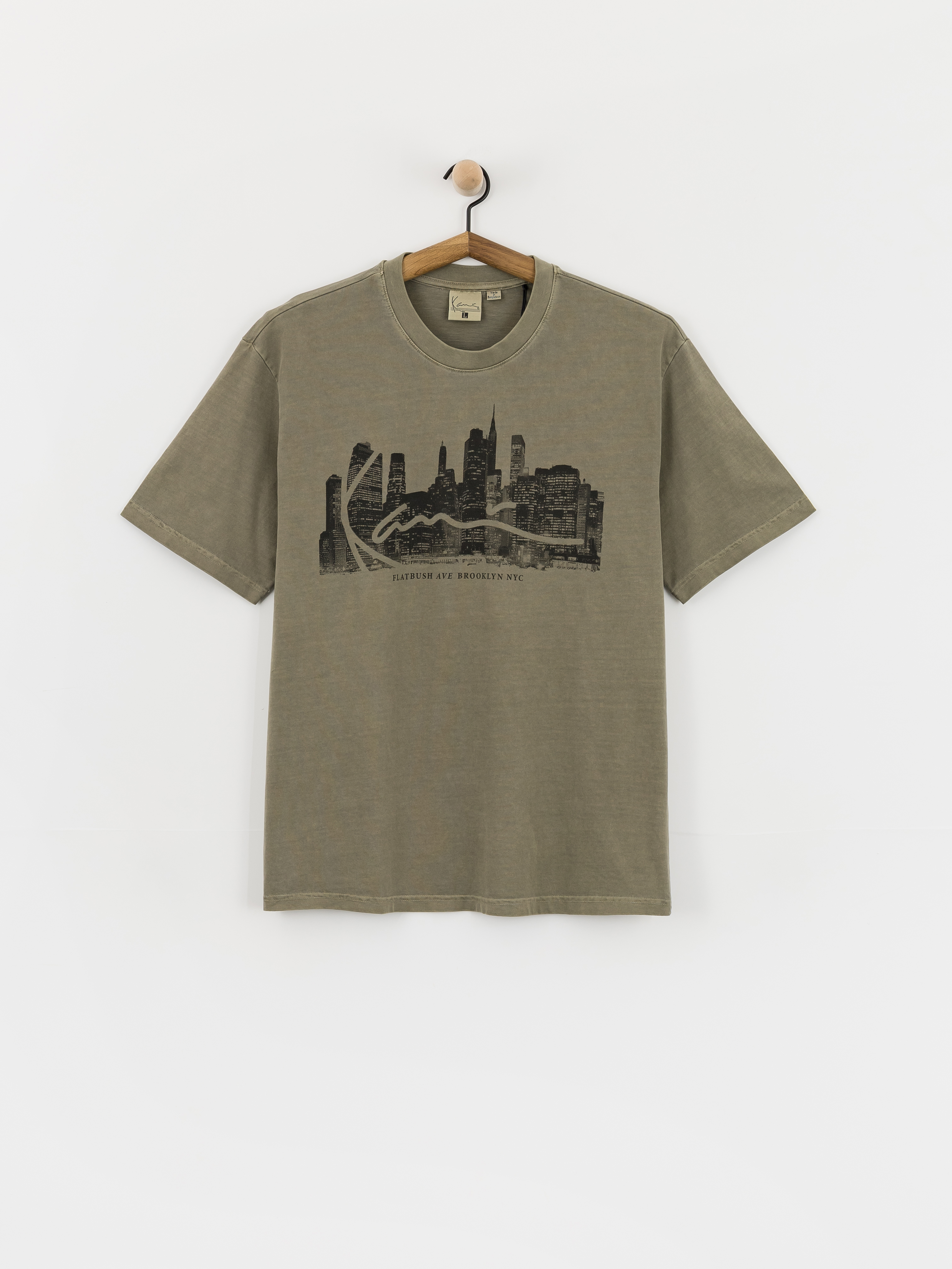Karl Kani Signature Skyline Washed Boxy T-Shirt (green)
