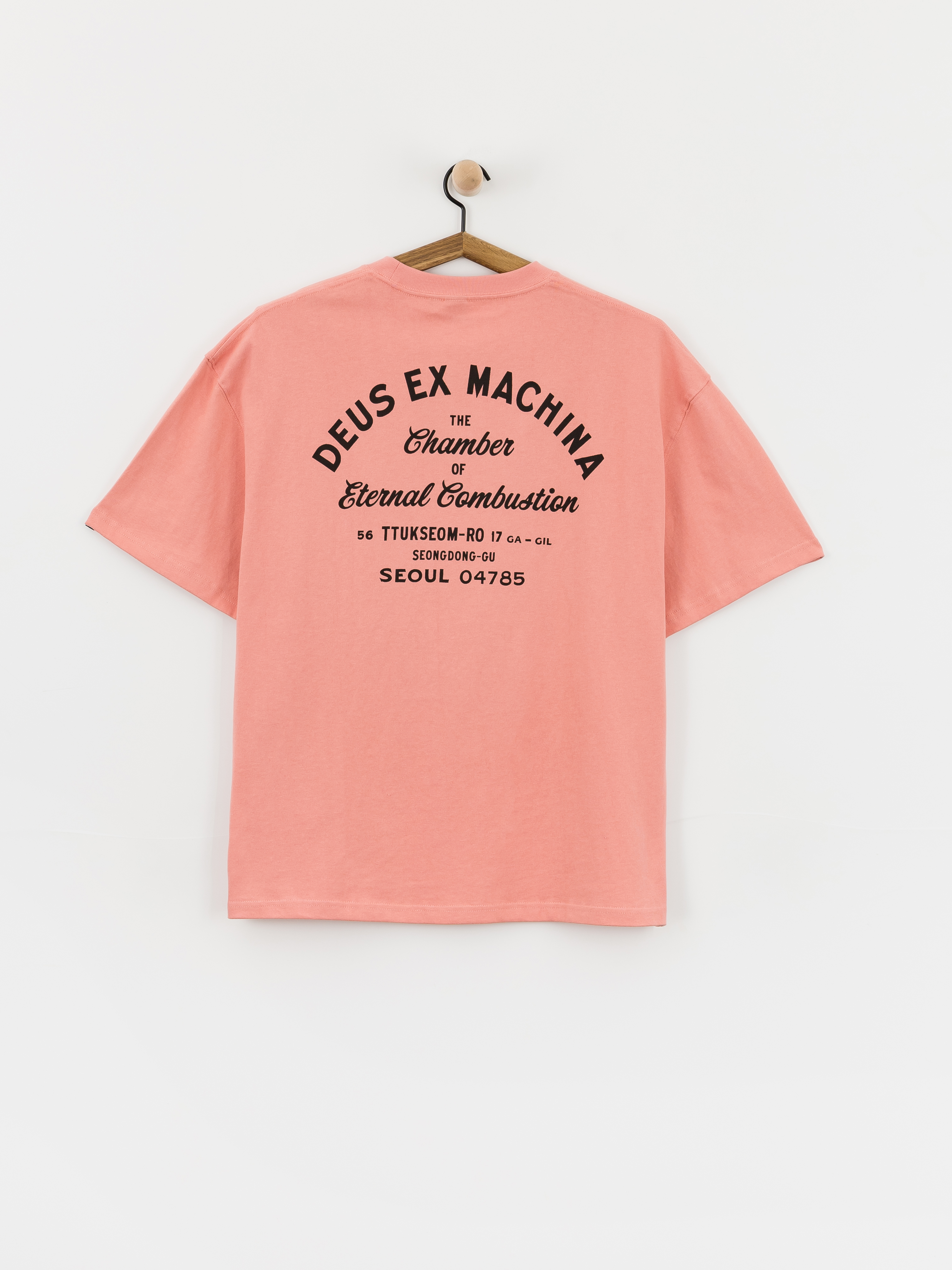 Deus Ex Machina Seoul Sign T-Shirt (lobster bisque pink)