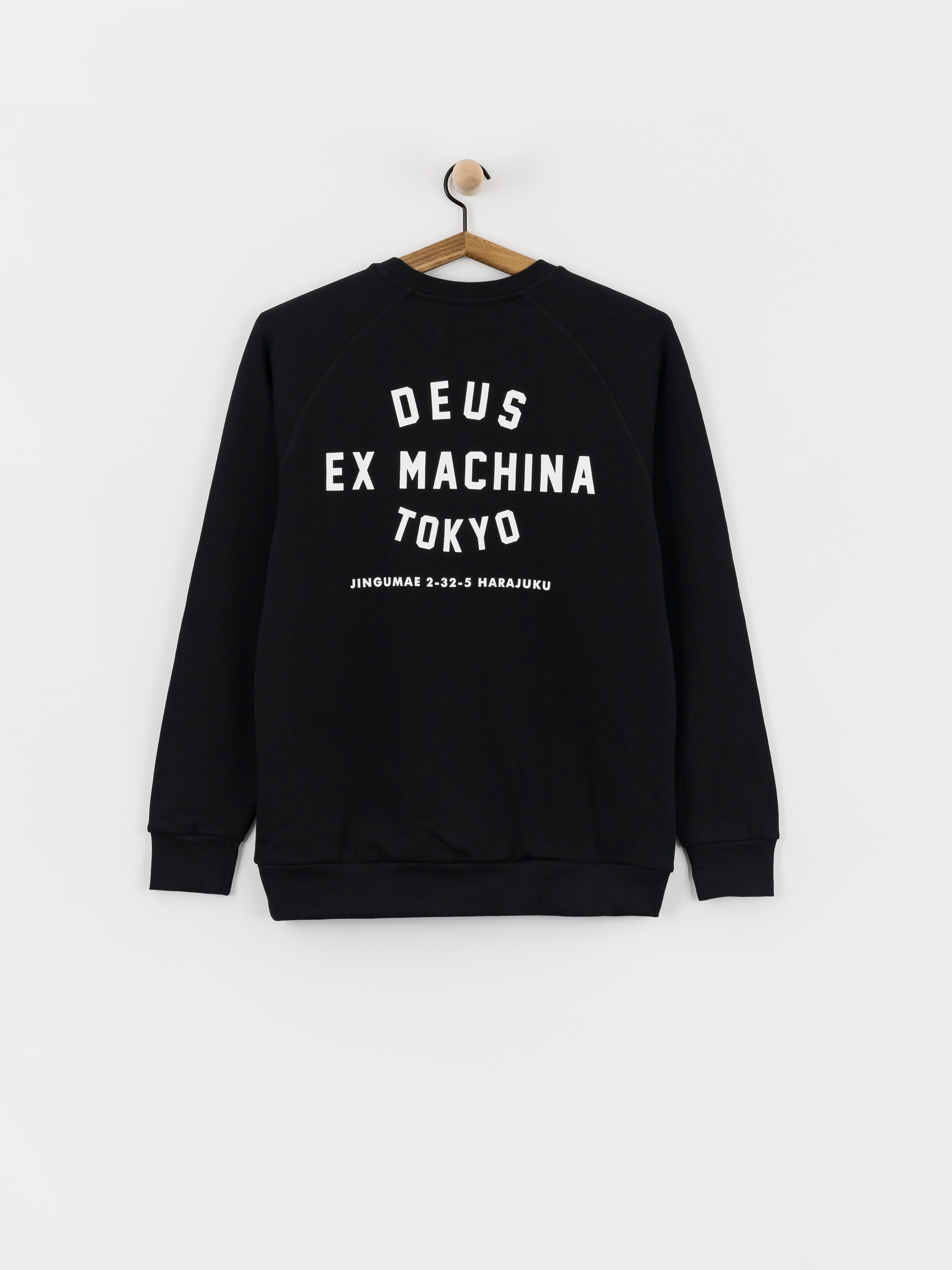 Deus Ex Machina Harajuku Address Crew Sweatshirt (black)
