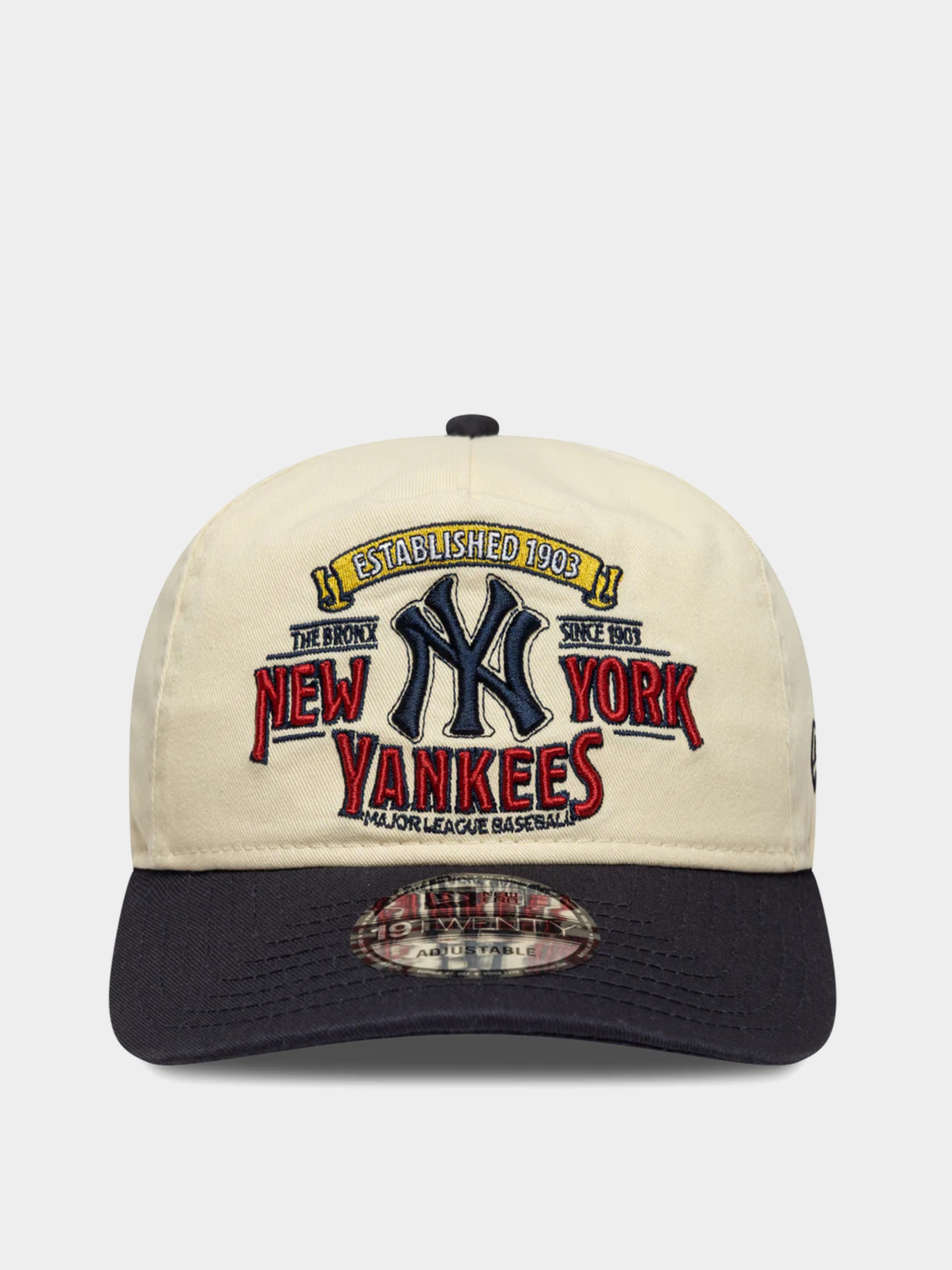 New Era Cap Washed Graphic 19Twenty New York Yankees (light cream/navy)