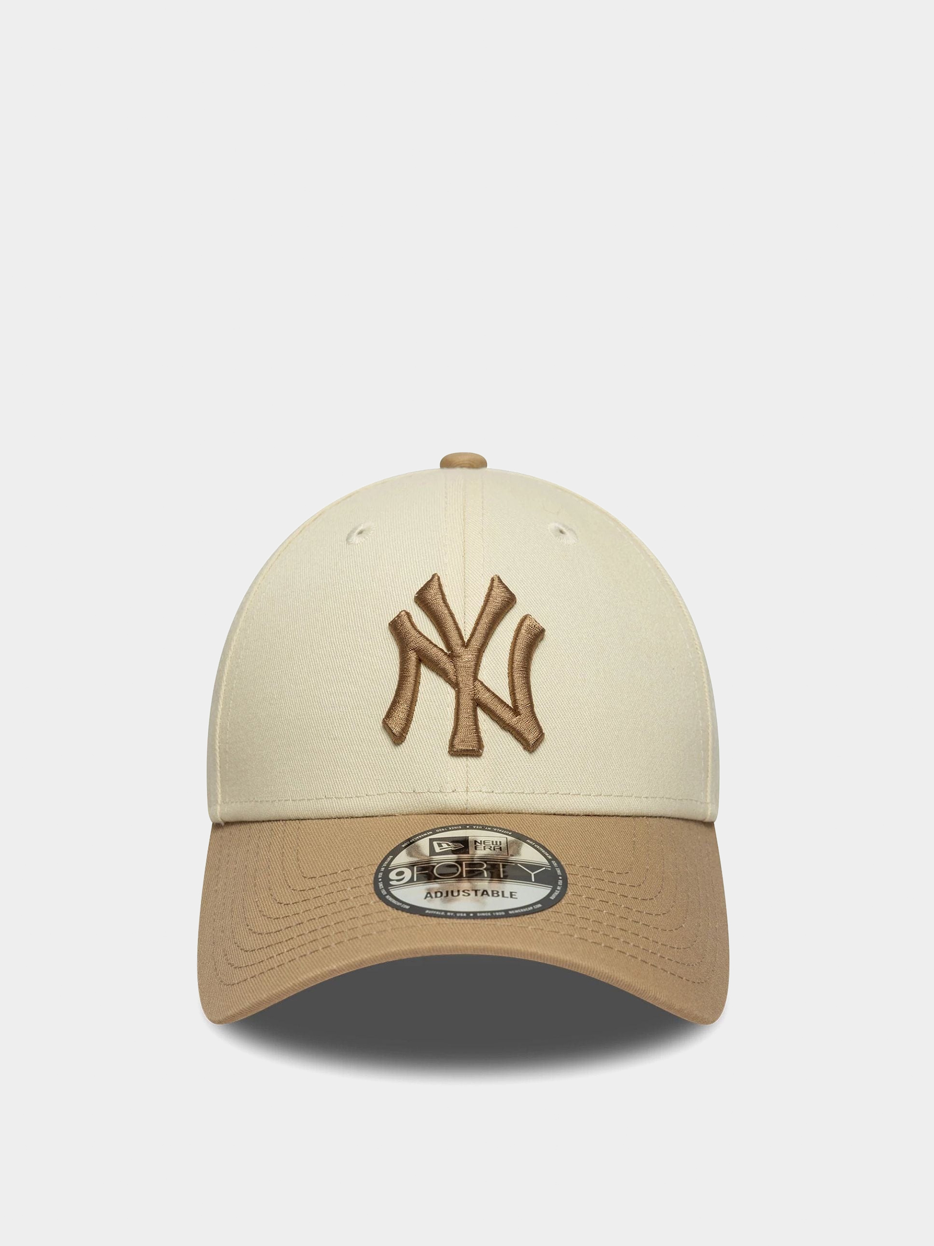 New Era Cap Colour Block 9Forty New York Yankees (light cream/camel)
