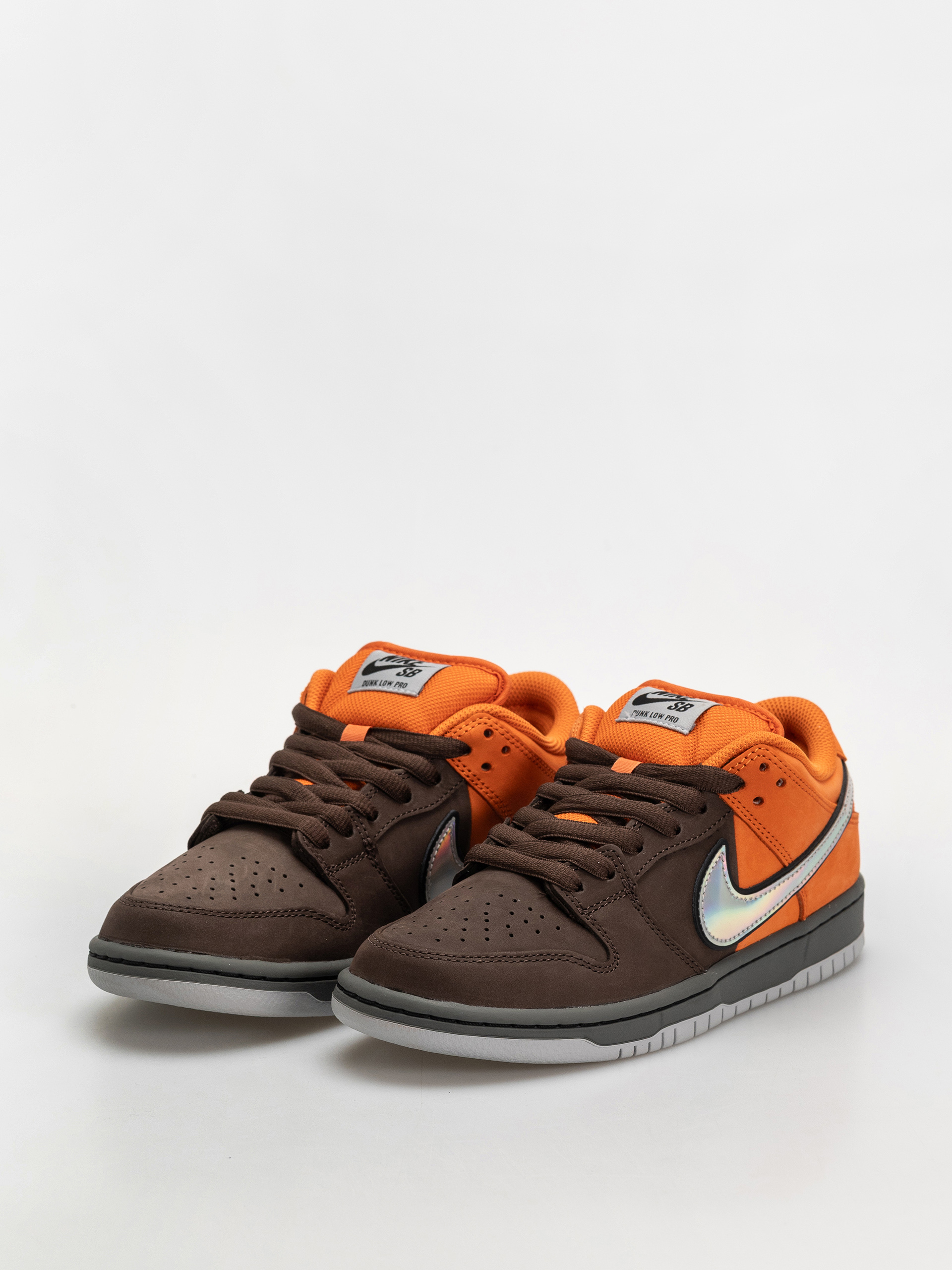 Nike SB Dunk Low Pro Shoes (safety orange/wolf grey baroque brown)