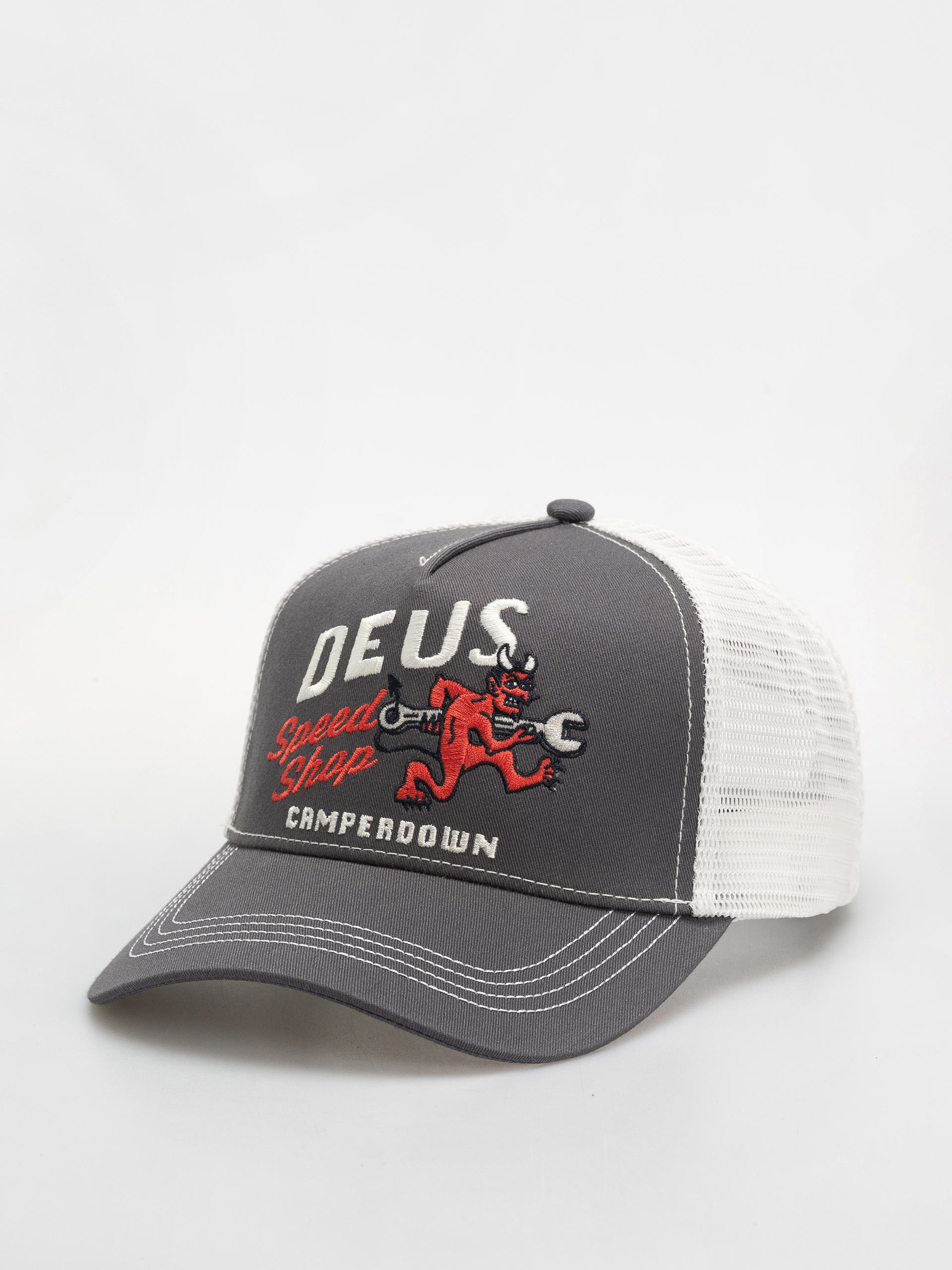 Deus Ex Machina Dogleg Trucker Cap (dark grey)