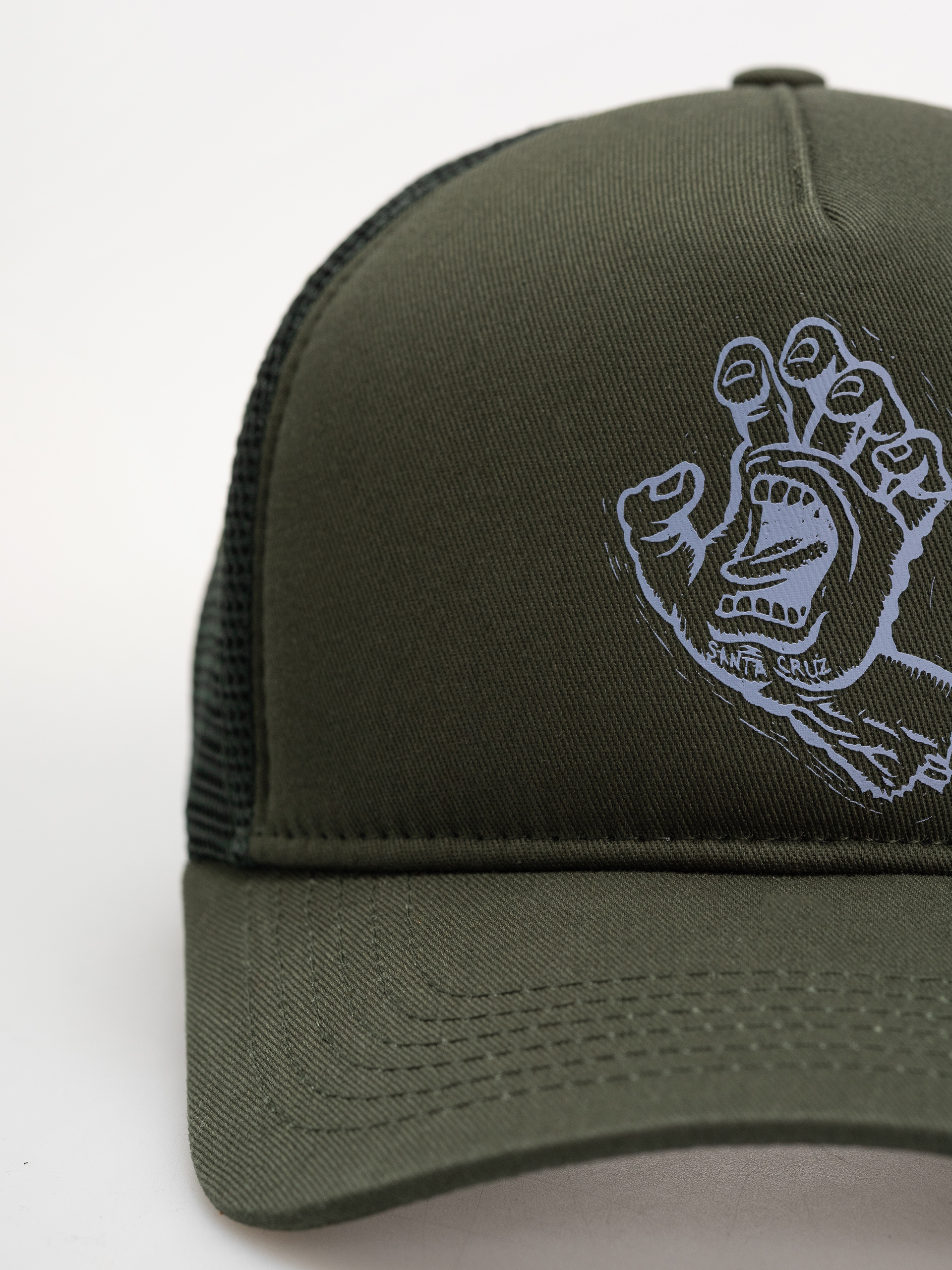 Santa Cruz Stamped Screaming Hand Cap (kale)