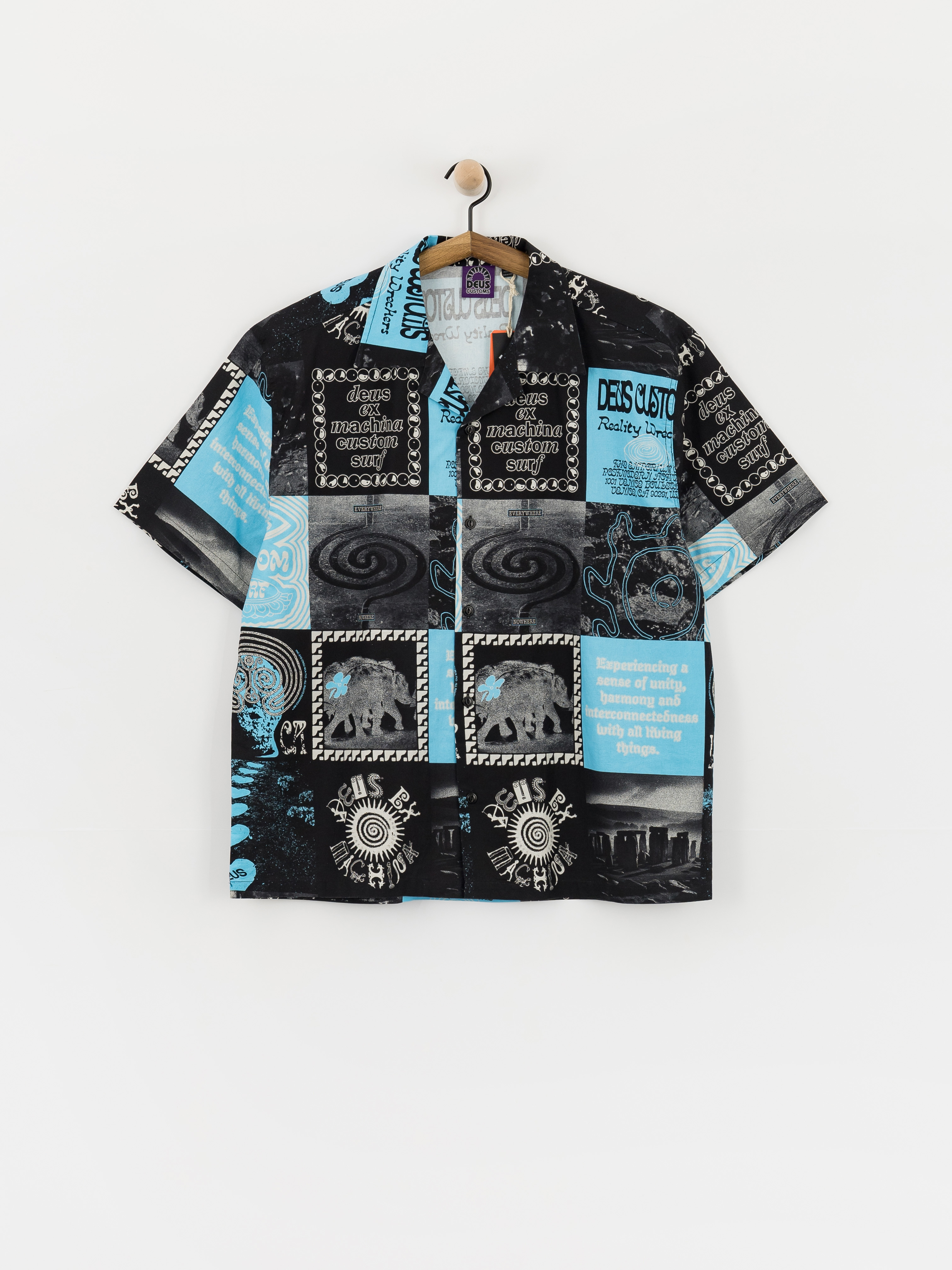 Deus Ex Machina Washed Away Shirt (caviar)
