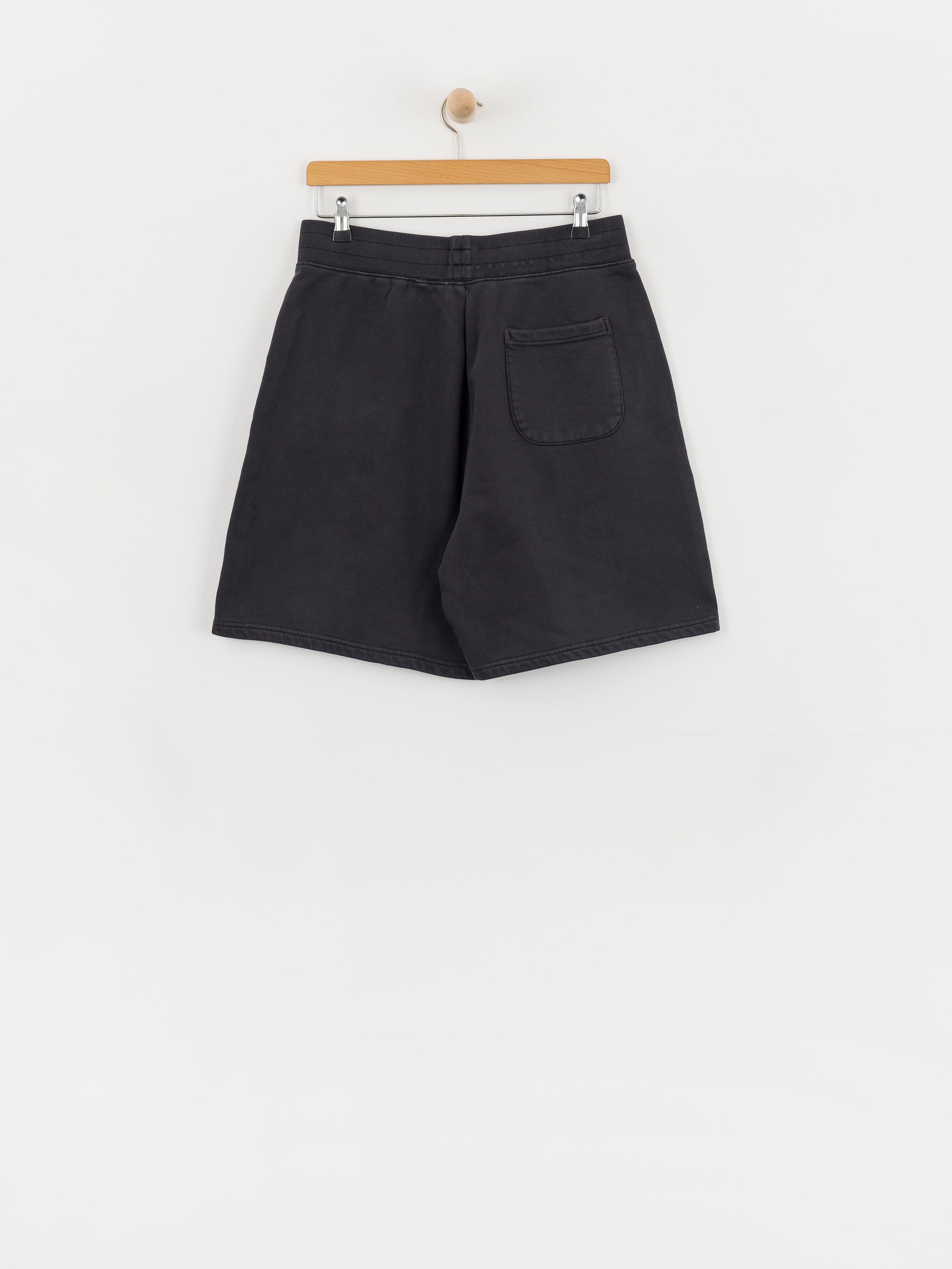 Deus Ex Machina Shield Garment Dyed Track Shorts (black)