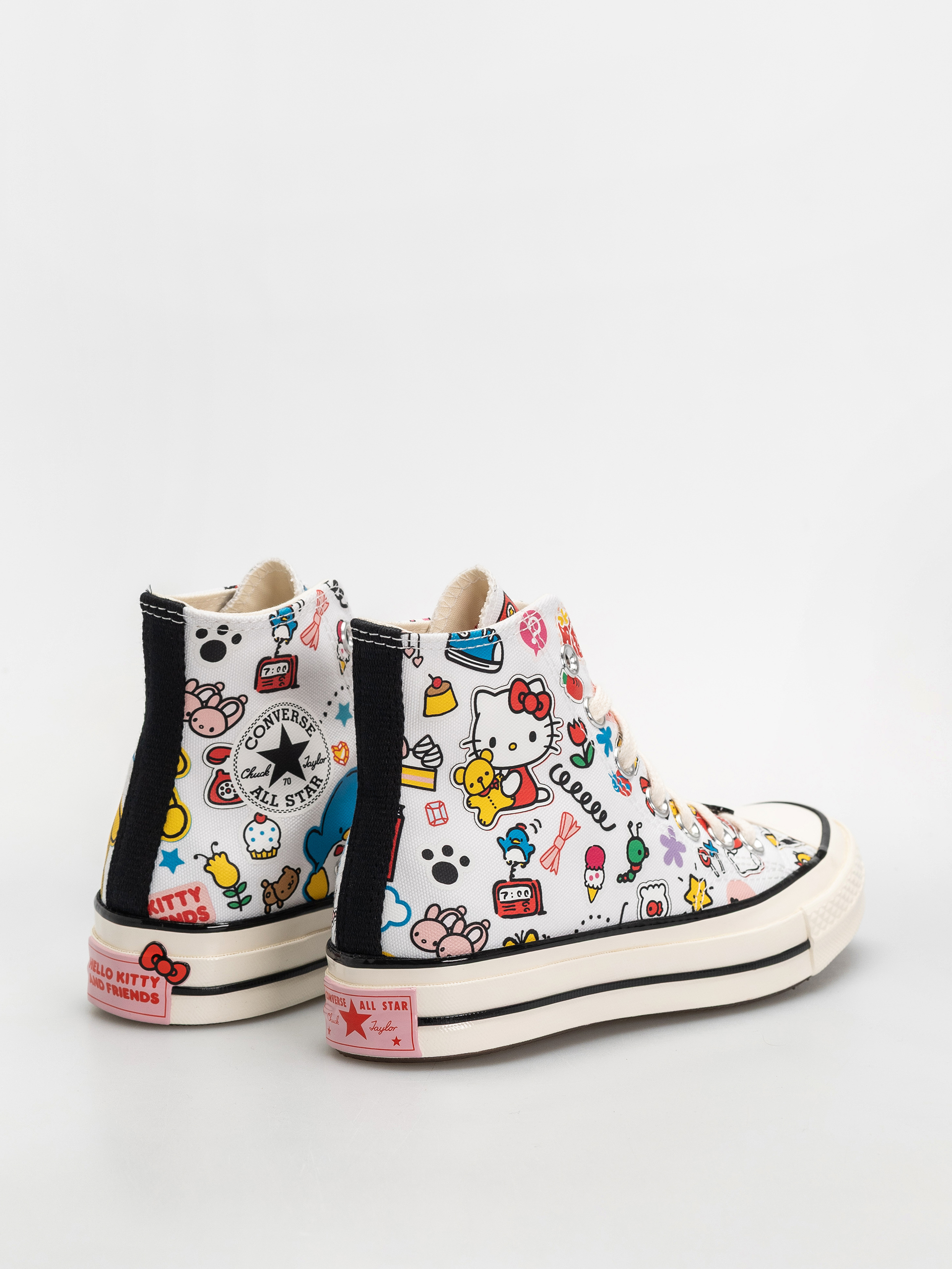 Converse Chuck 70 Hi Chucks (white/pink/green)