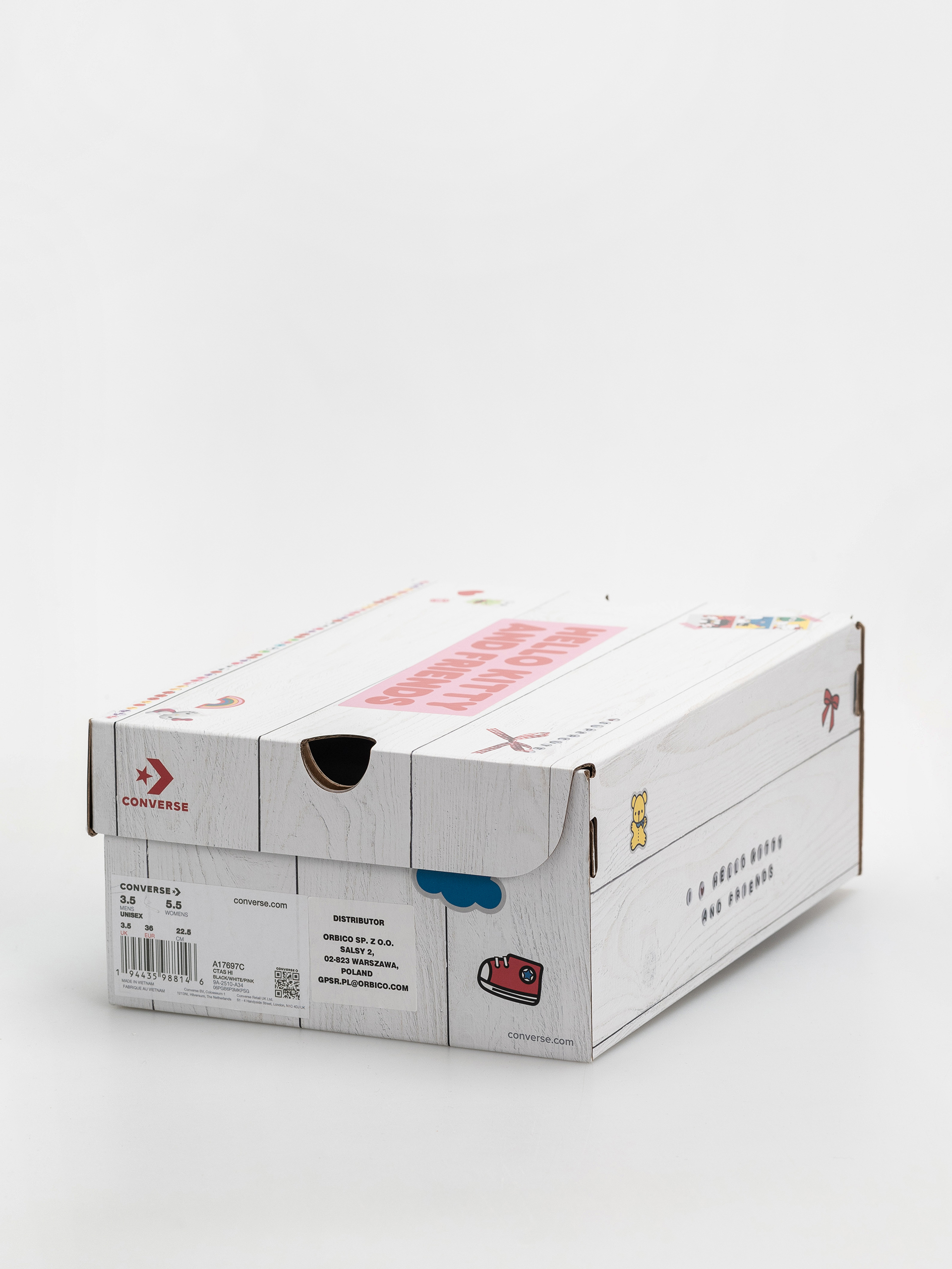 Converse Chuck Taylor All Star Hi Chucks (black/white/pink)