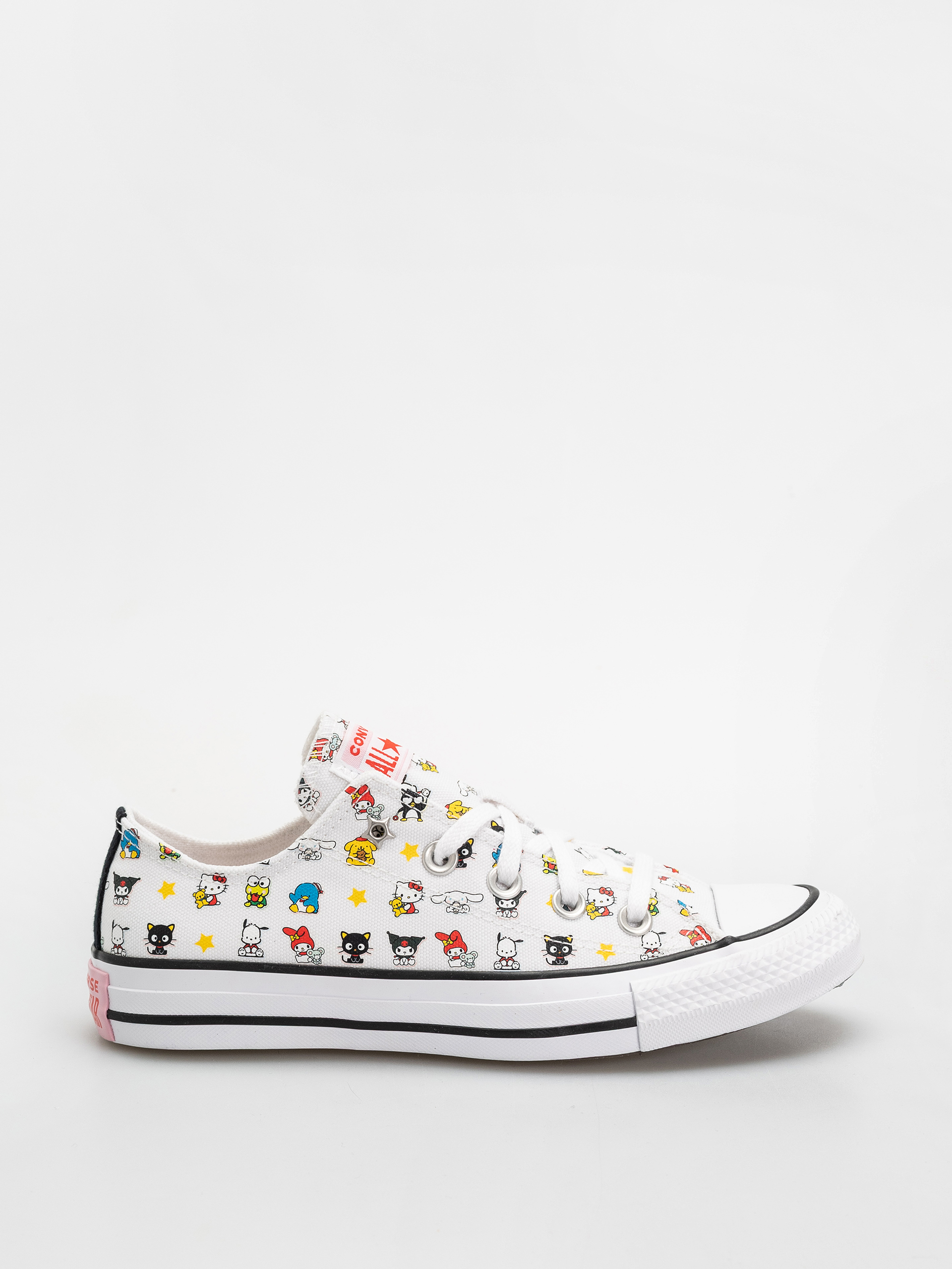 Converse Chuck Taylor All Star Ox Chucks (white/black/pink)