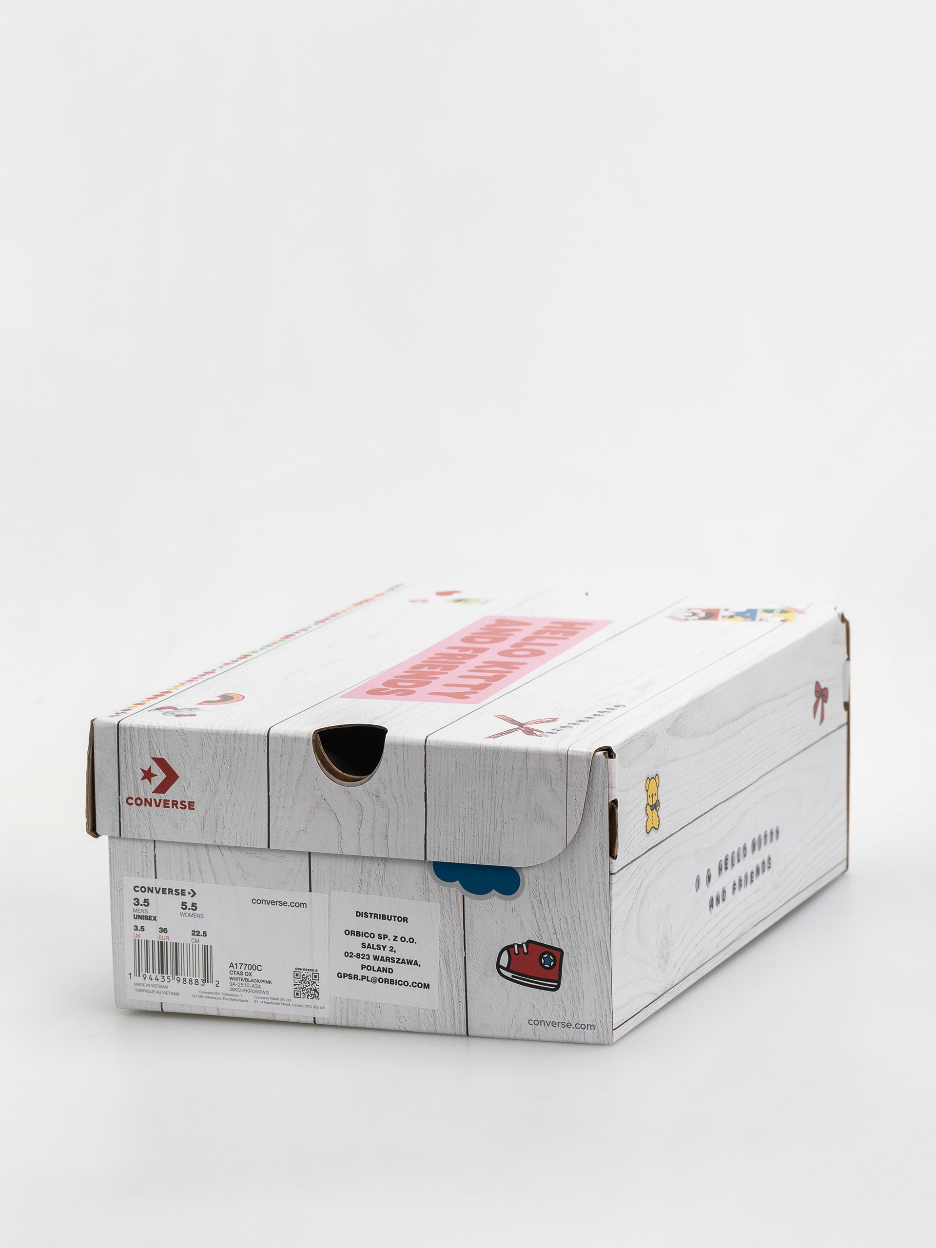 Converse Chuck Taylor All Star Ox Chucks (white/black/pink)