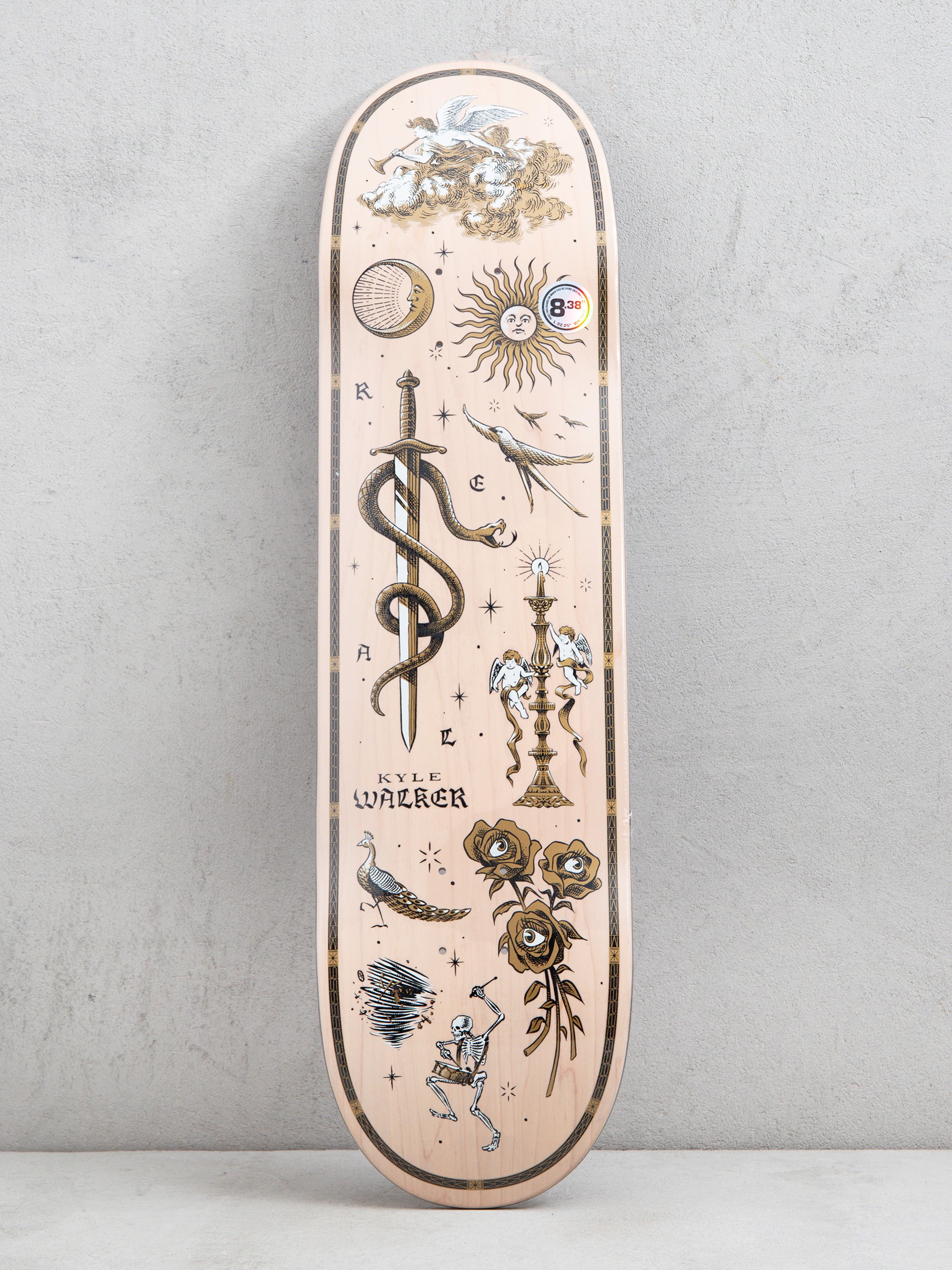 新品 REAL KYLE WALKER ENGRAVED DECK 8.06 Real Kyle Engraved Deck (white)