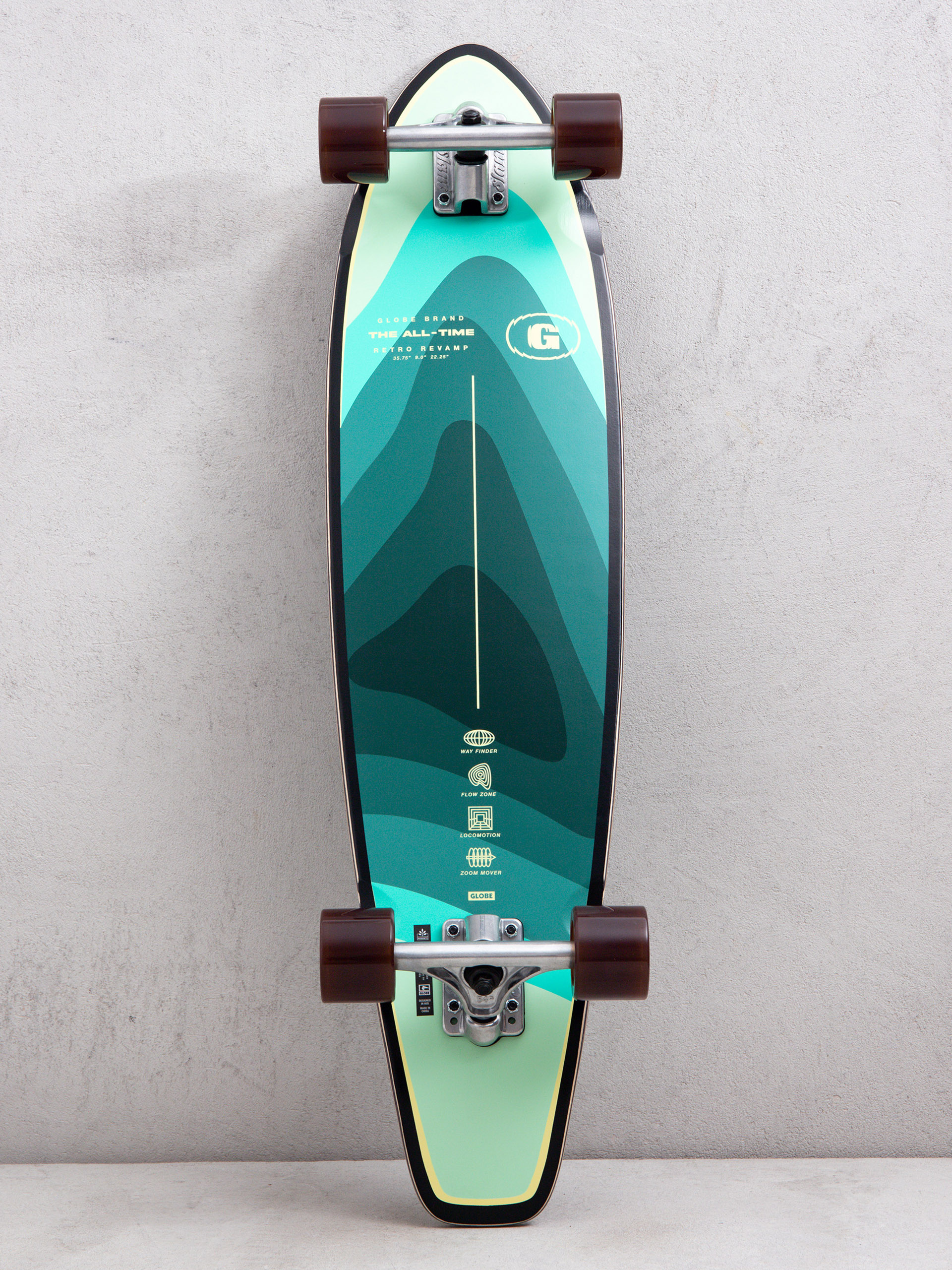 Globe Longboard Byron Bay - blue, green (sun days)
