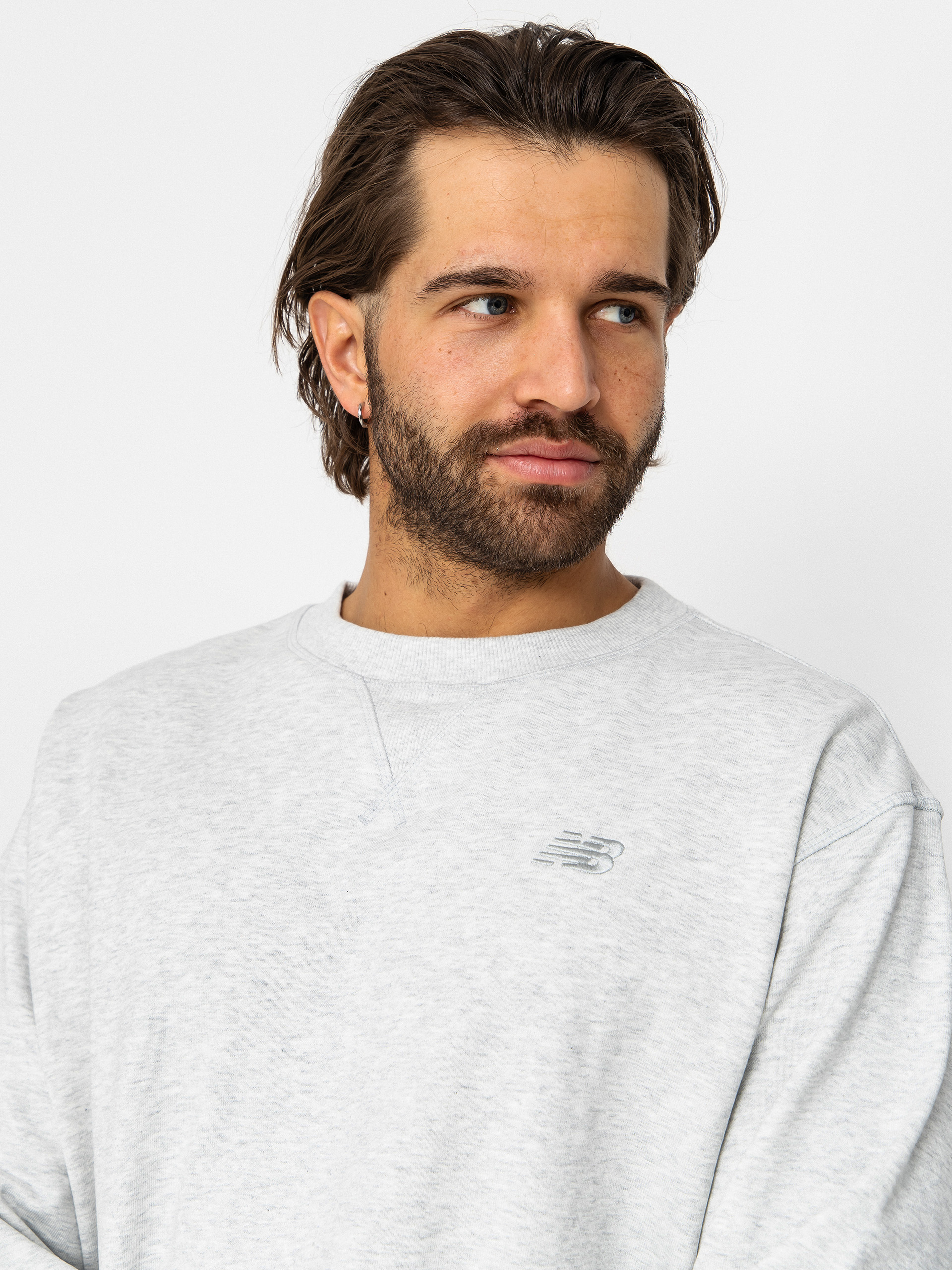 New Balance Athletics French Terry Crew Sweatshirt (ash heather)
