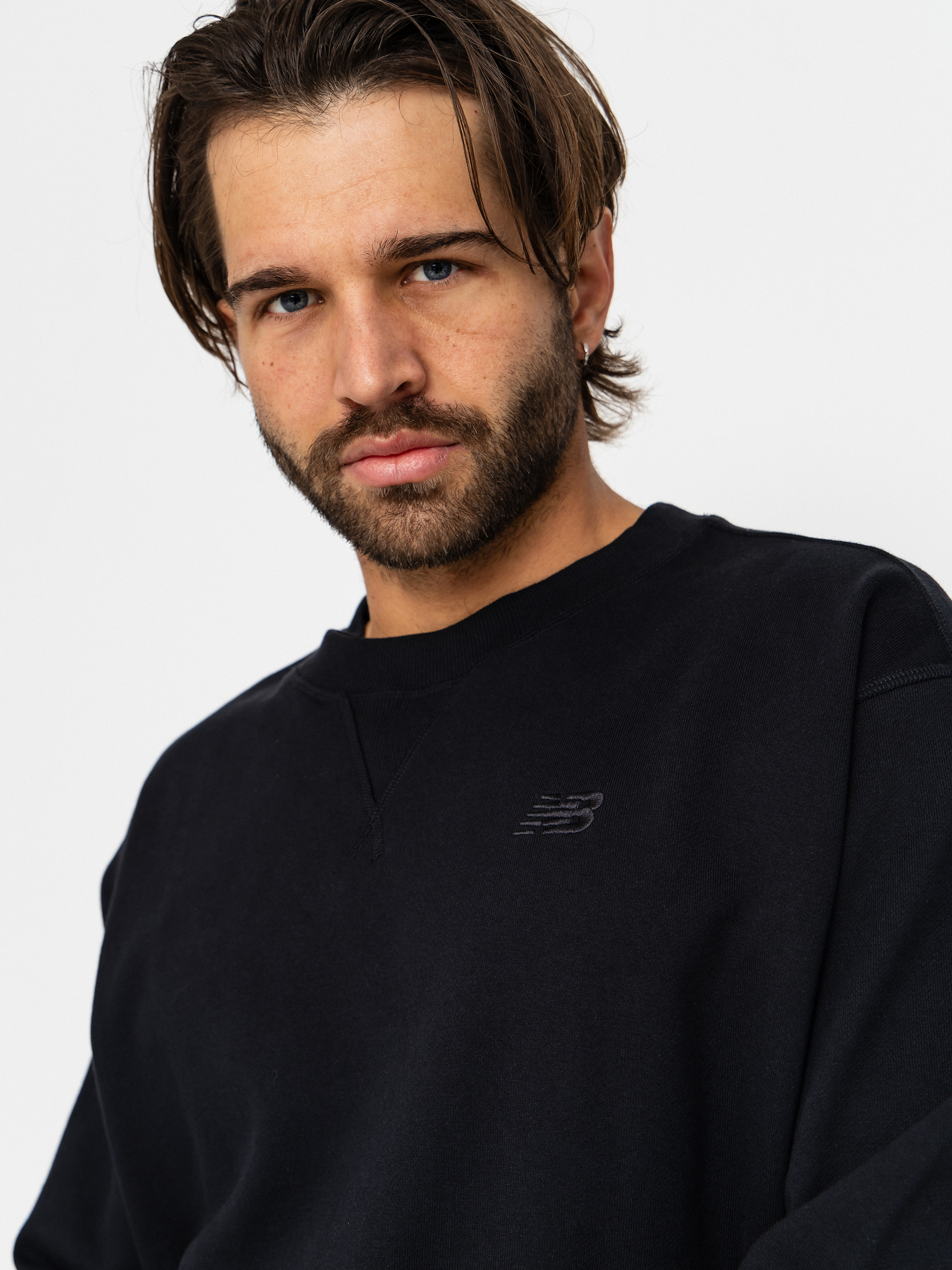 New Balance Athletics French Terry Crew Sweatshirt (black)