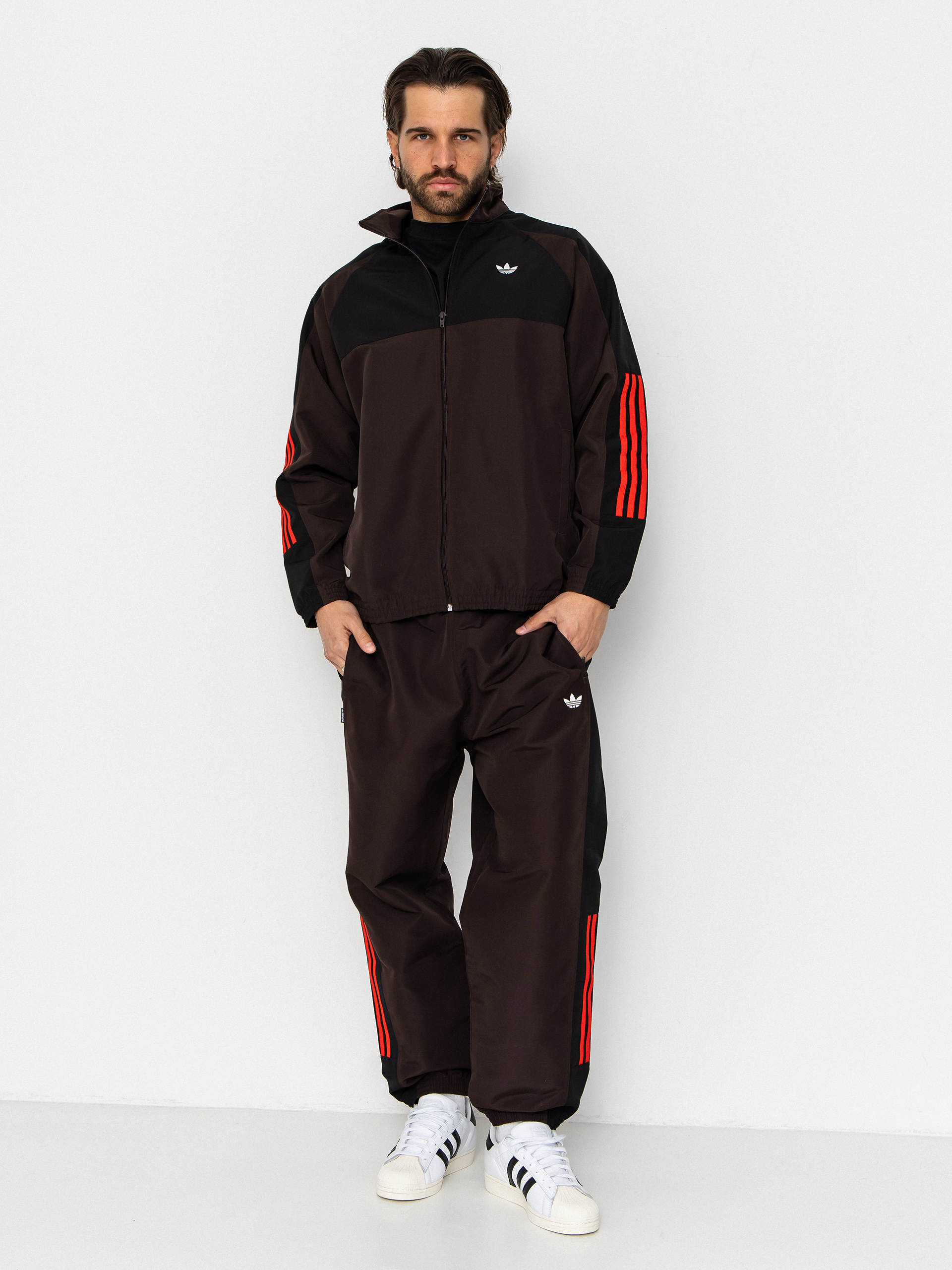 adidas Gatsele Trk Jacket - brown (white/black)
