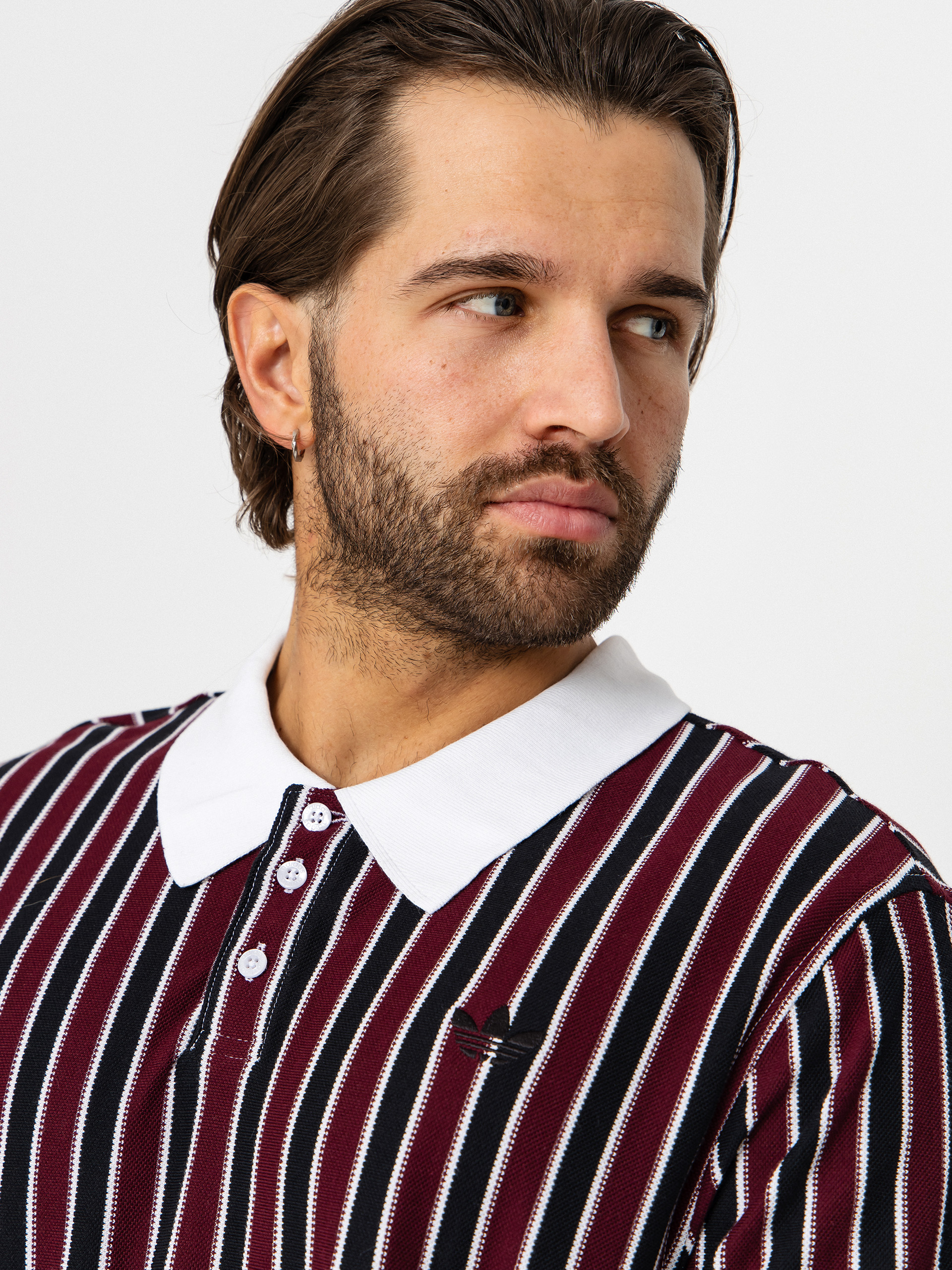 adidas Sk Og Jers Polo T-shirt (white/black/maroon)
