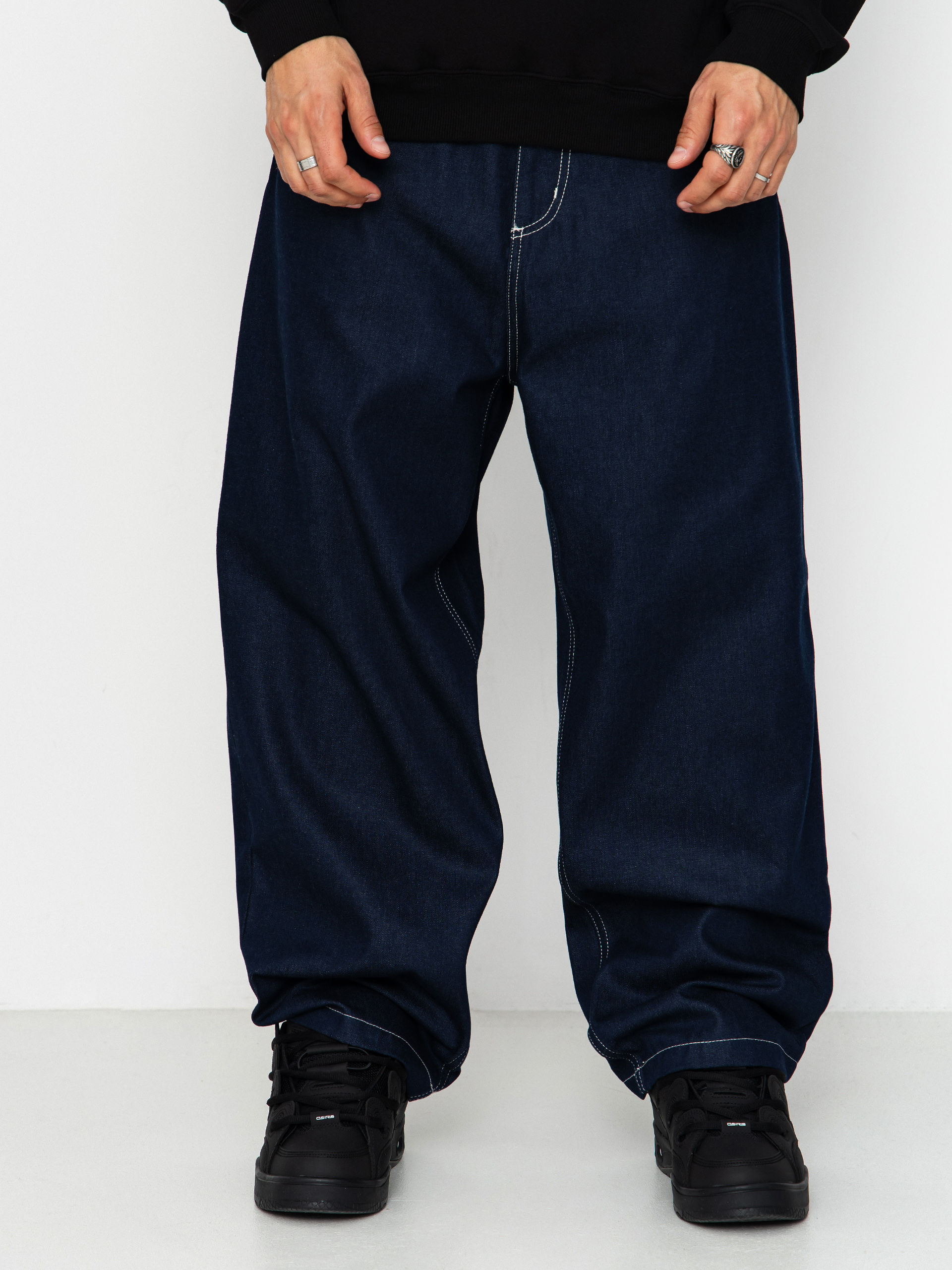 Carhartt WIP Brandon Pants - navy blue (blue rigrid)