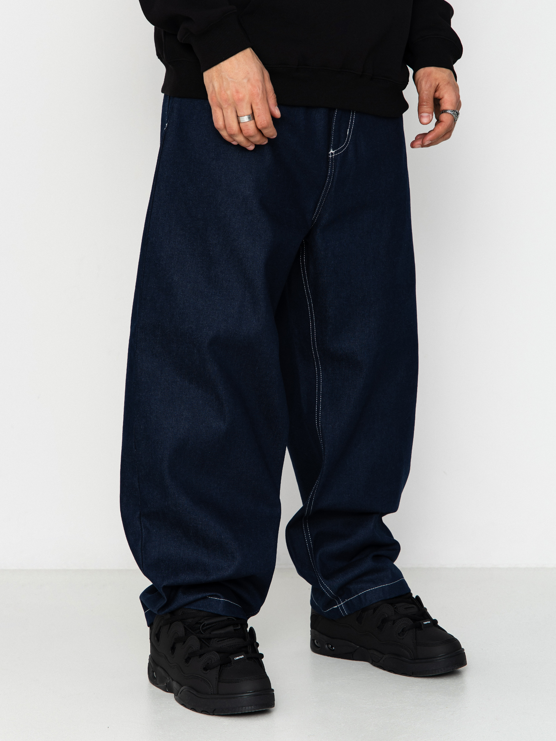 Carhartt WIP Brandon Pants - navy blue (blue rigrid)