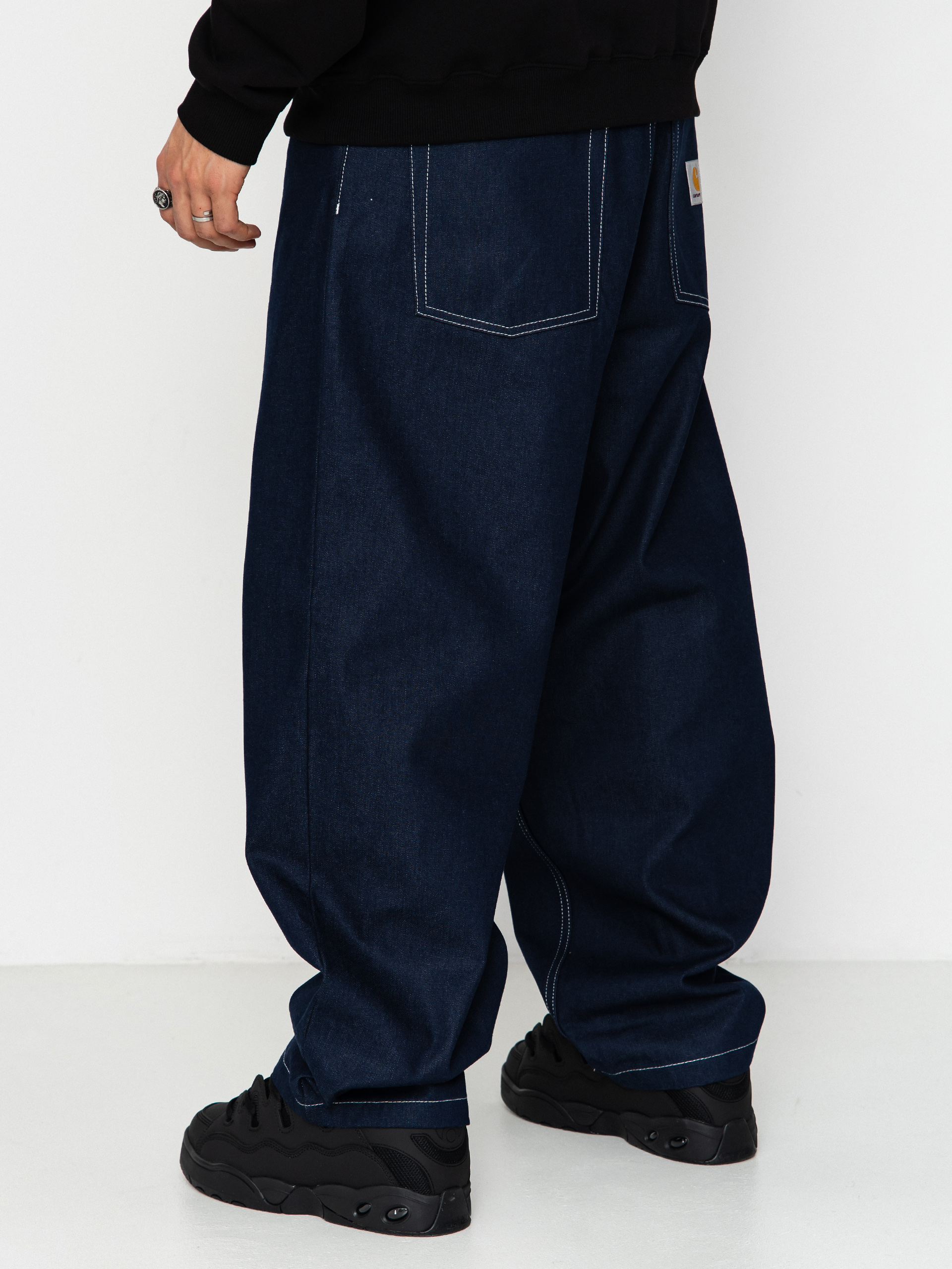 Carhartt WIP Brandon Pants - navy blue (blue rigrid)