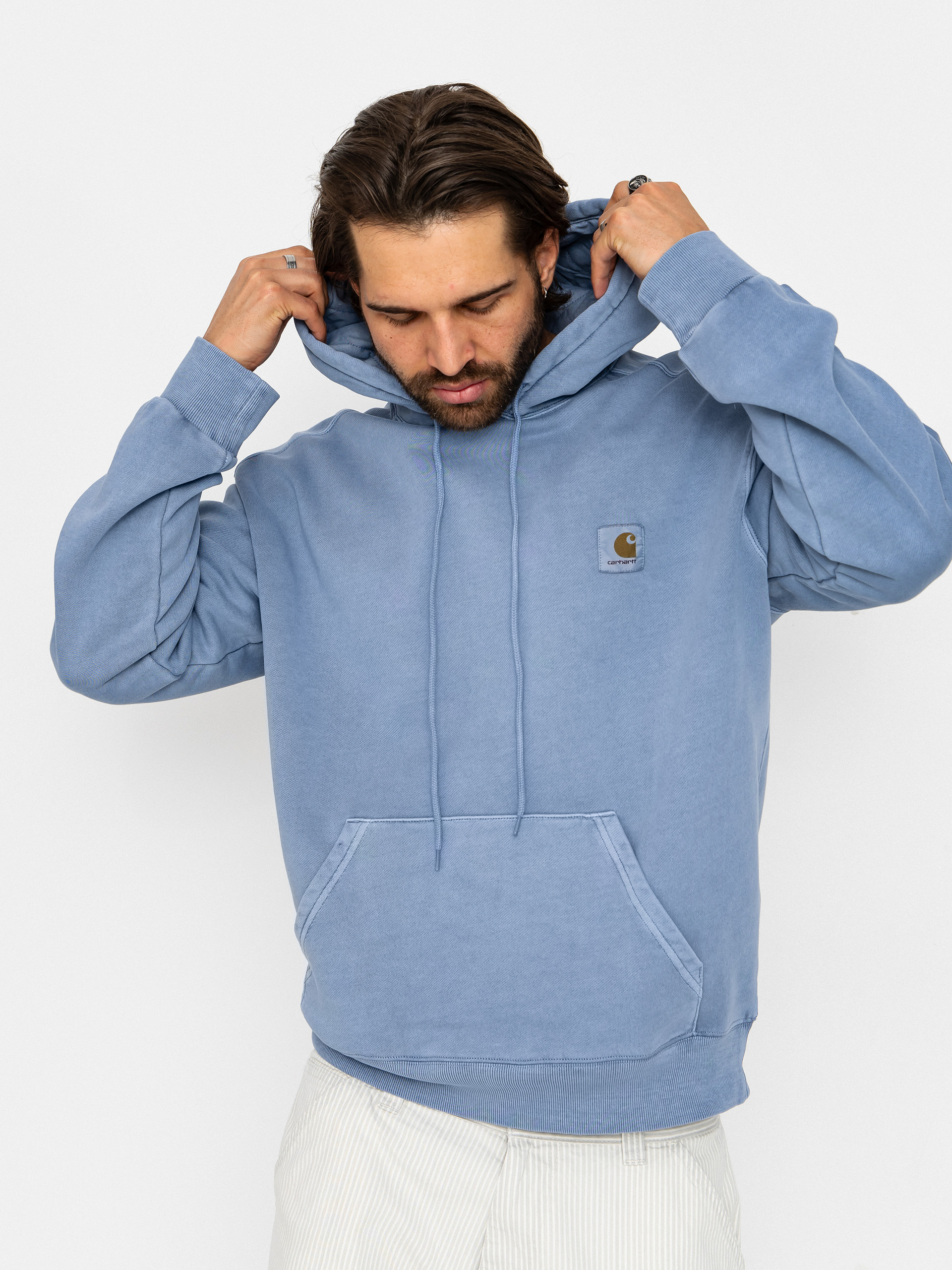 Carhartt vista パーカー フーディー ブルー Mサイズ Carhartt WIP（カーハートワークインプログレス） パーカー Carhartt